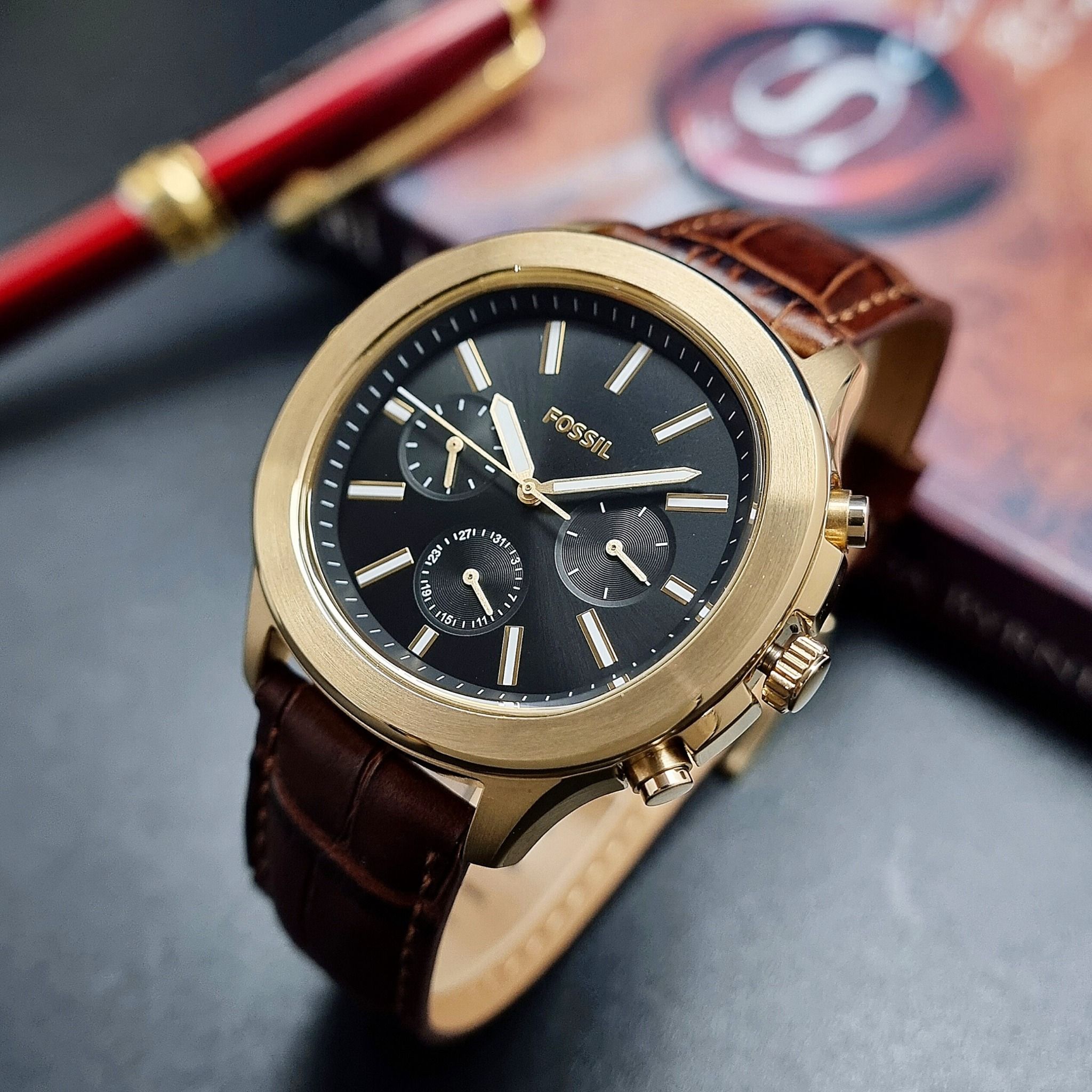 Fossil Quartz BQ2593 Chnorograph - Đồng 