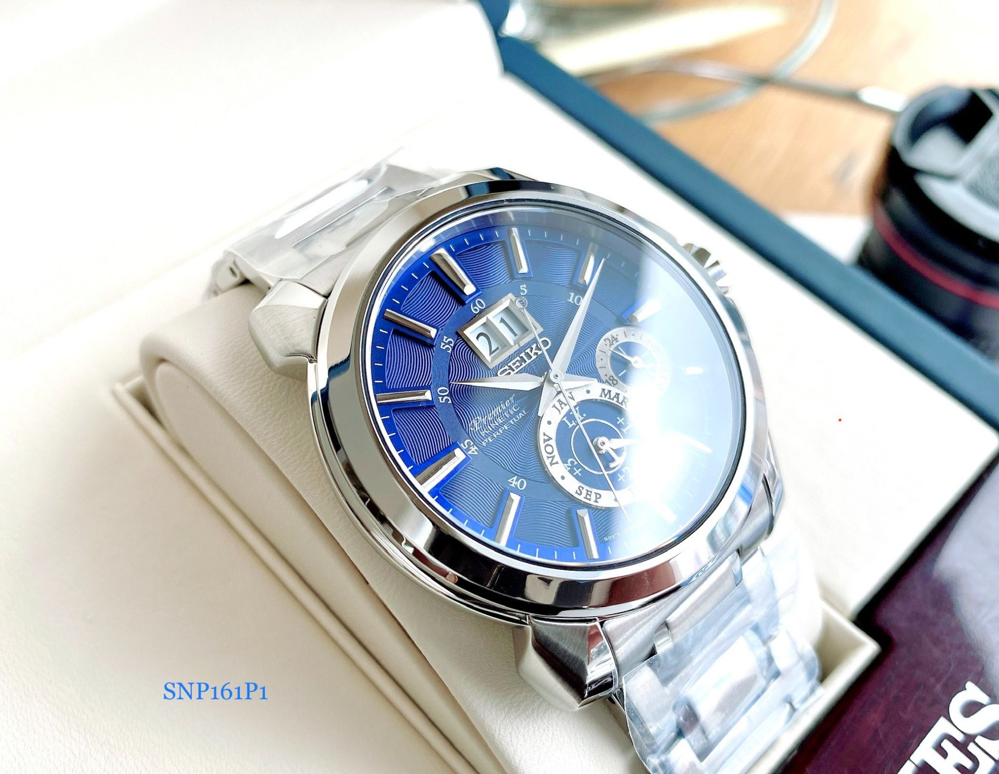 Seiko Premier Kinetic Perpetual Calendar SNP161P1 ng H Nam