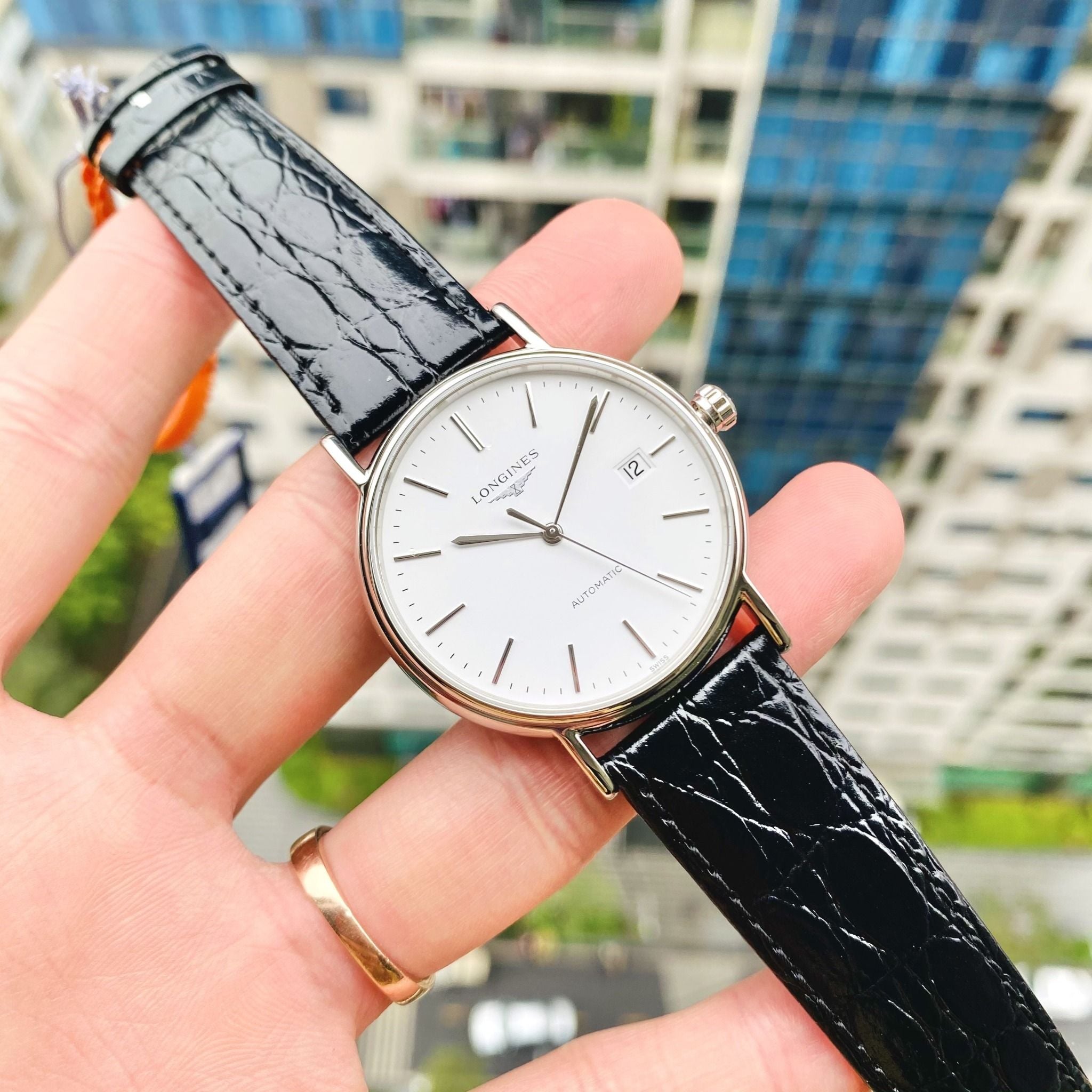 LONGINES Plaisance L4.921.1 Date White Dial Automatic Men\'s Watch_942622 Longines Presence Automatic White Dial Men main image 2