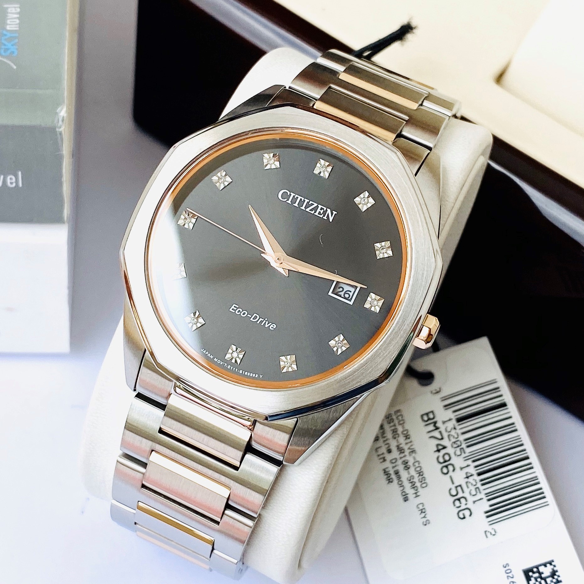 Citizen Eco-Drive BM7496-56G Corso Diamond - Đồng Hồ Nam - Chính