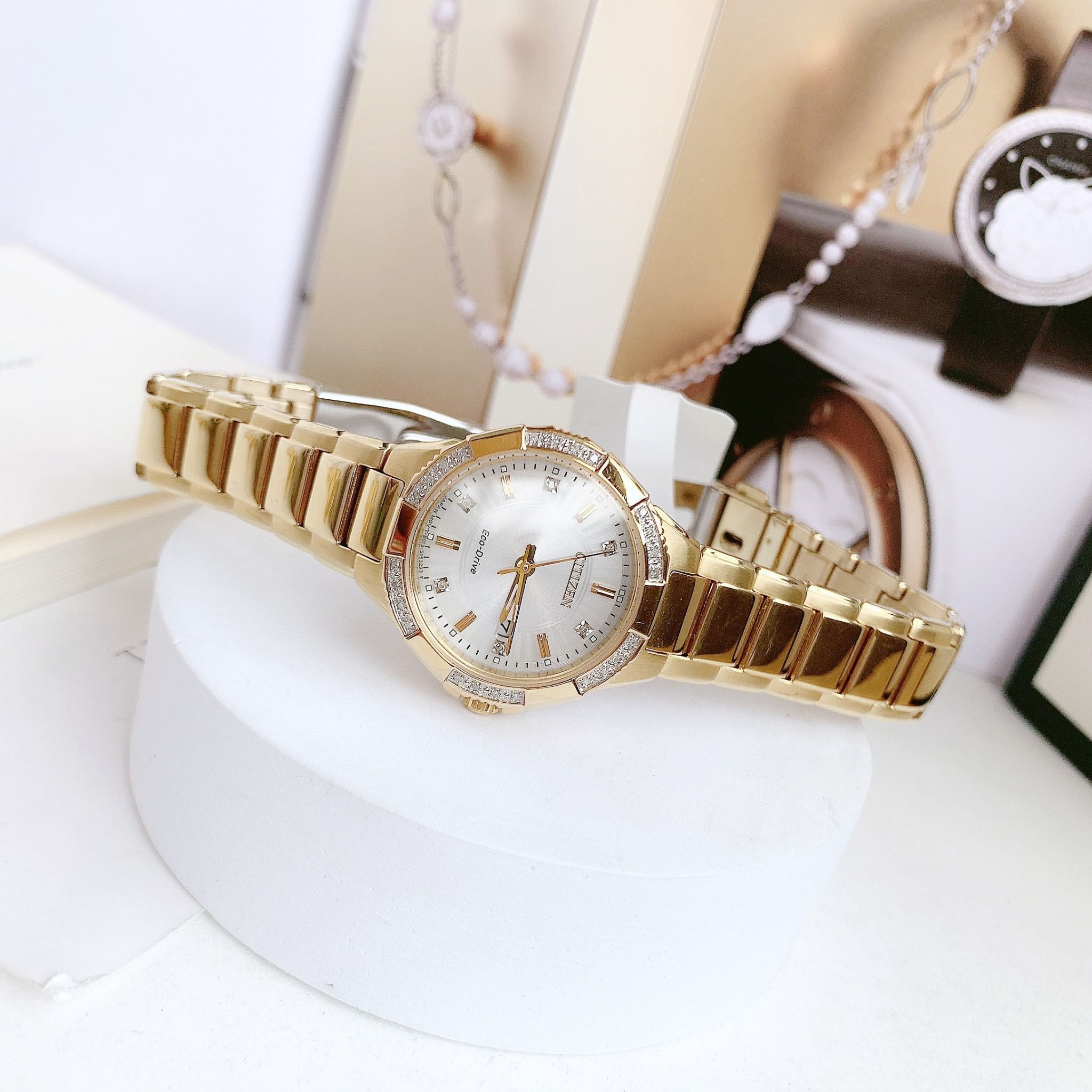 Citizen Eco Drive EW2462 51A Riva Diamond Chinh Hang Gia T t PhongWatch