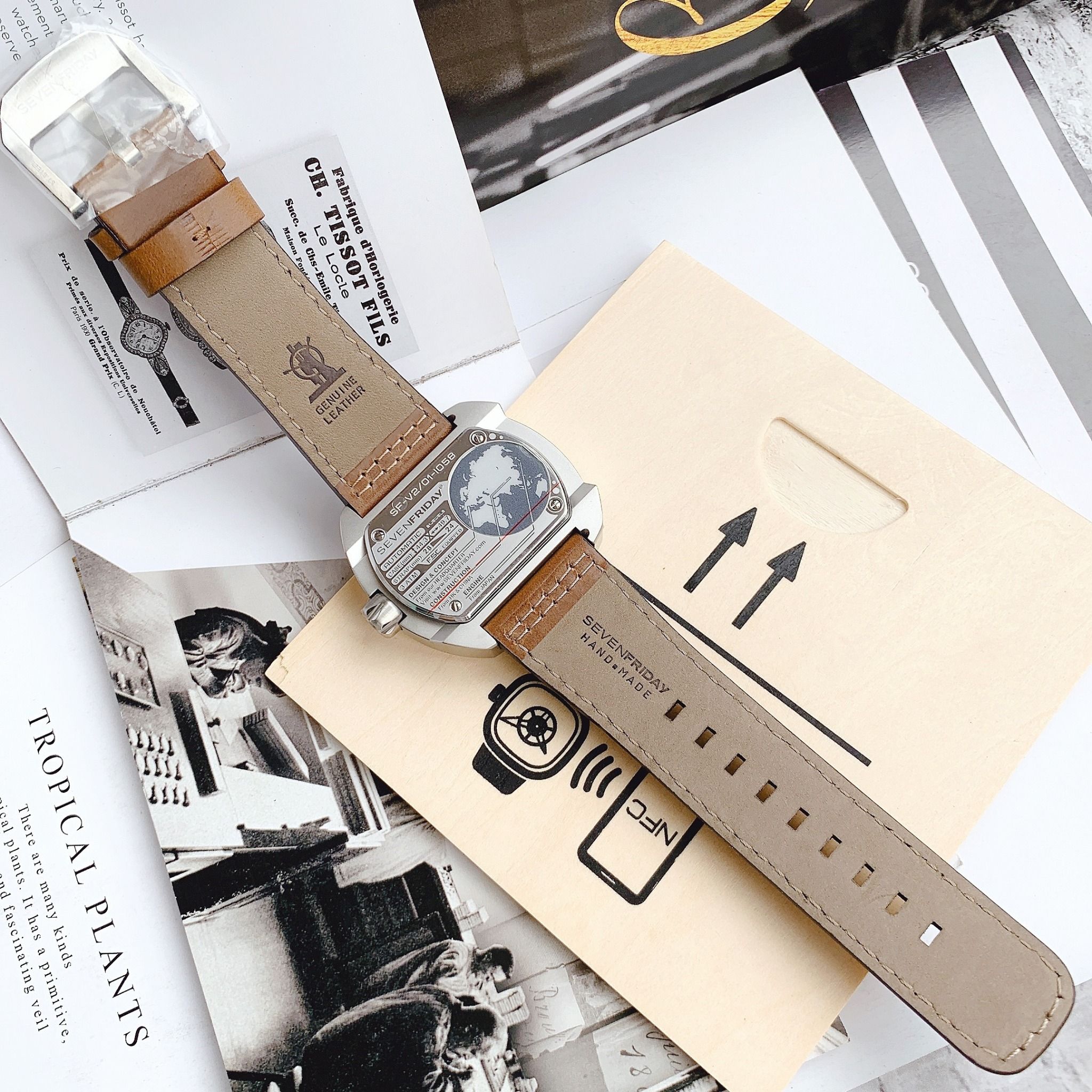 SevenFriday V Series Automatic Brown Leather V2 01 ng H Nam
