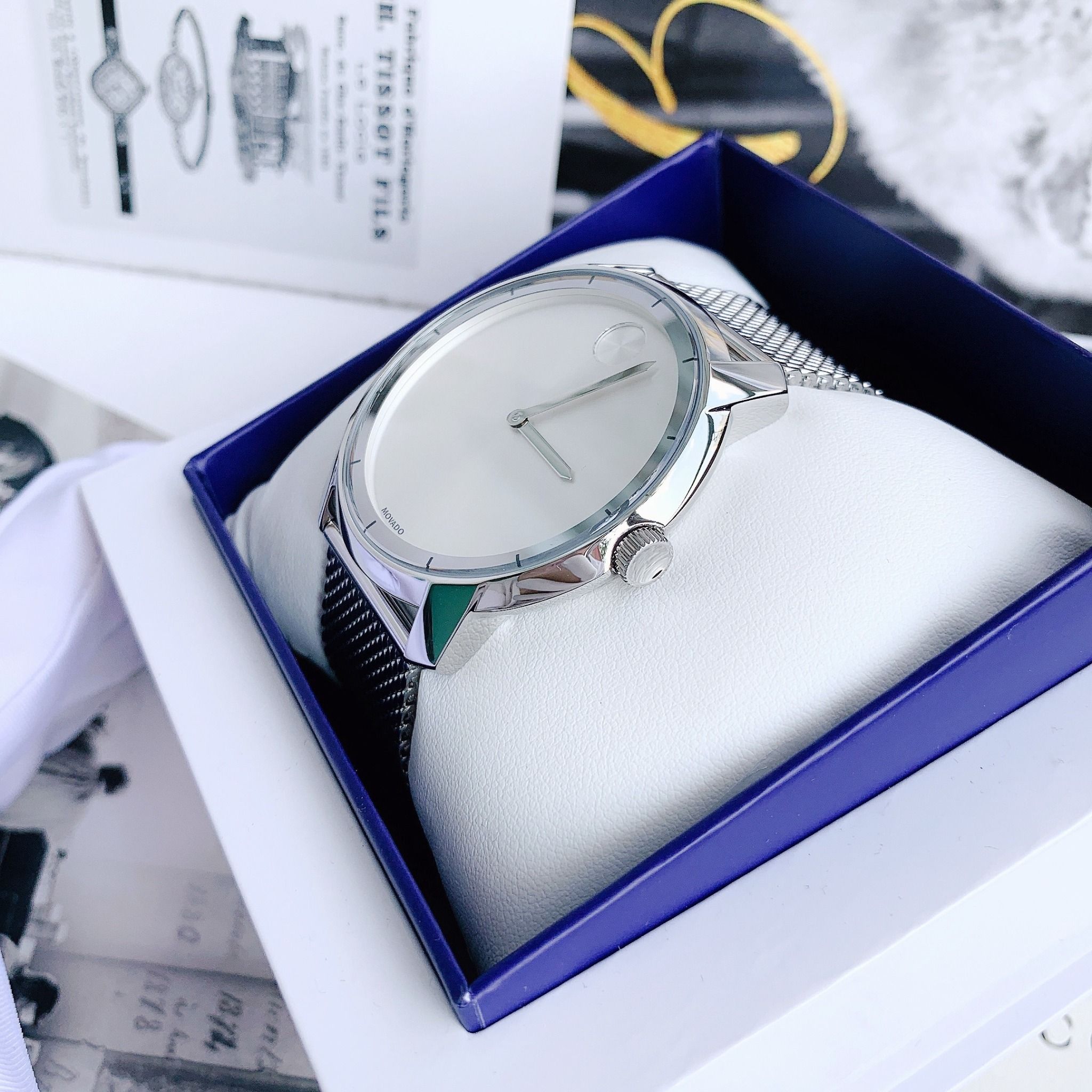 Movado 3600260 Bold Silver Dial Mesh ng H Nam PhongWatch