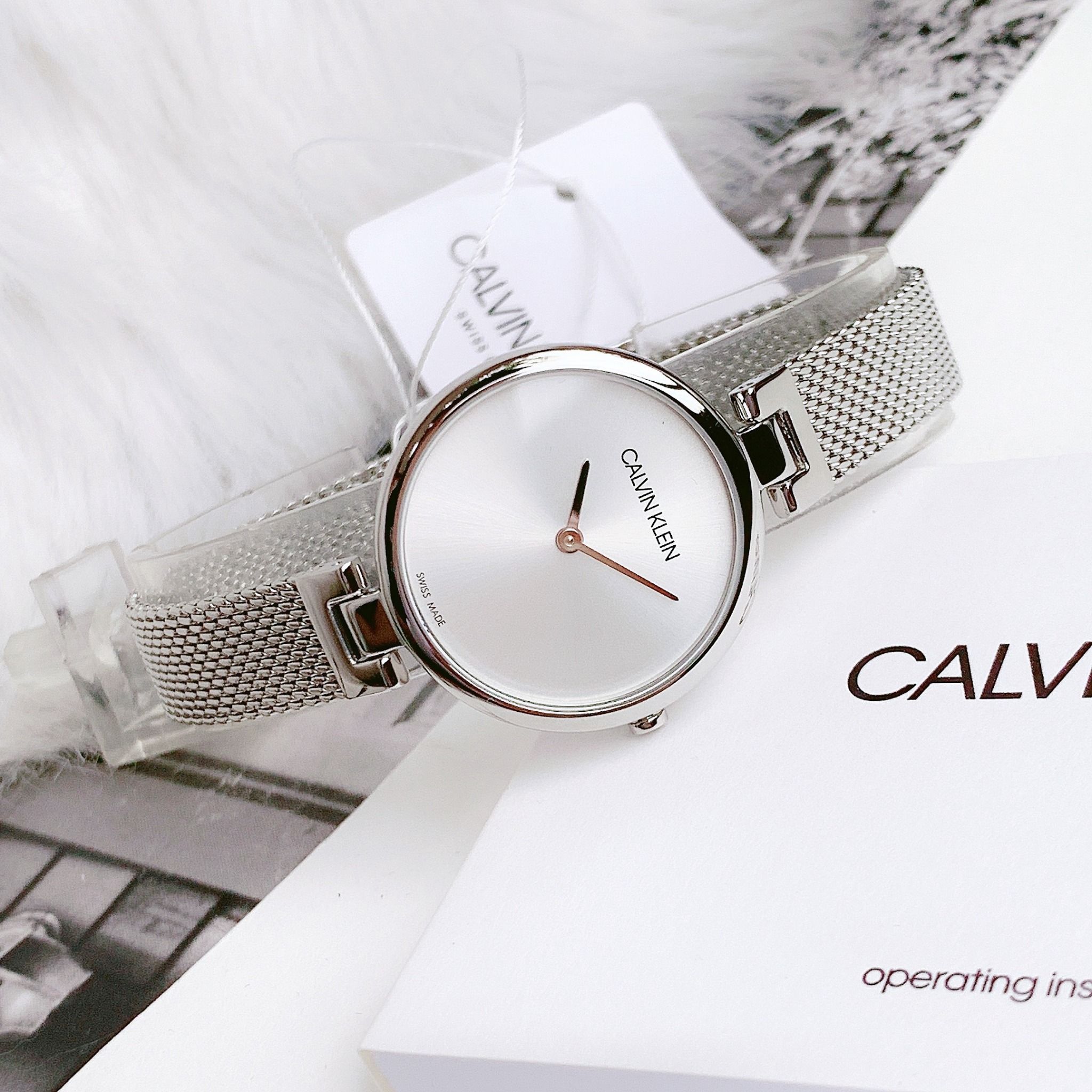 Calvine Klein CK K8G23126 Mesh Silver - Đồng Hồ Nữ – PhongWatch