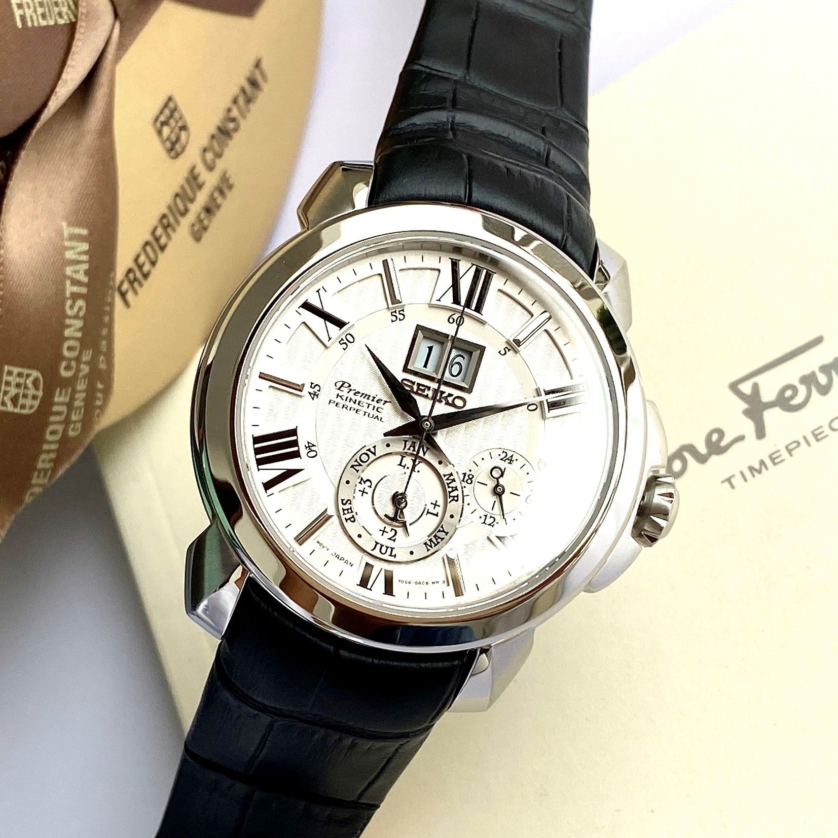 Seiko Premier Kinetic Perpetual Calendar SNP143P1 ( SNP143 ) - Đồng Hồ –  PhongWatch