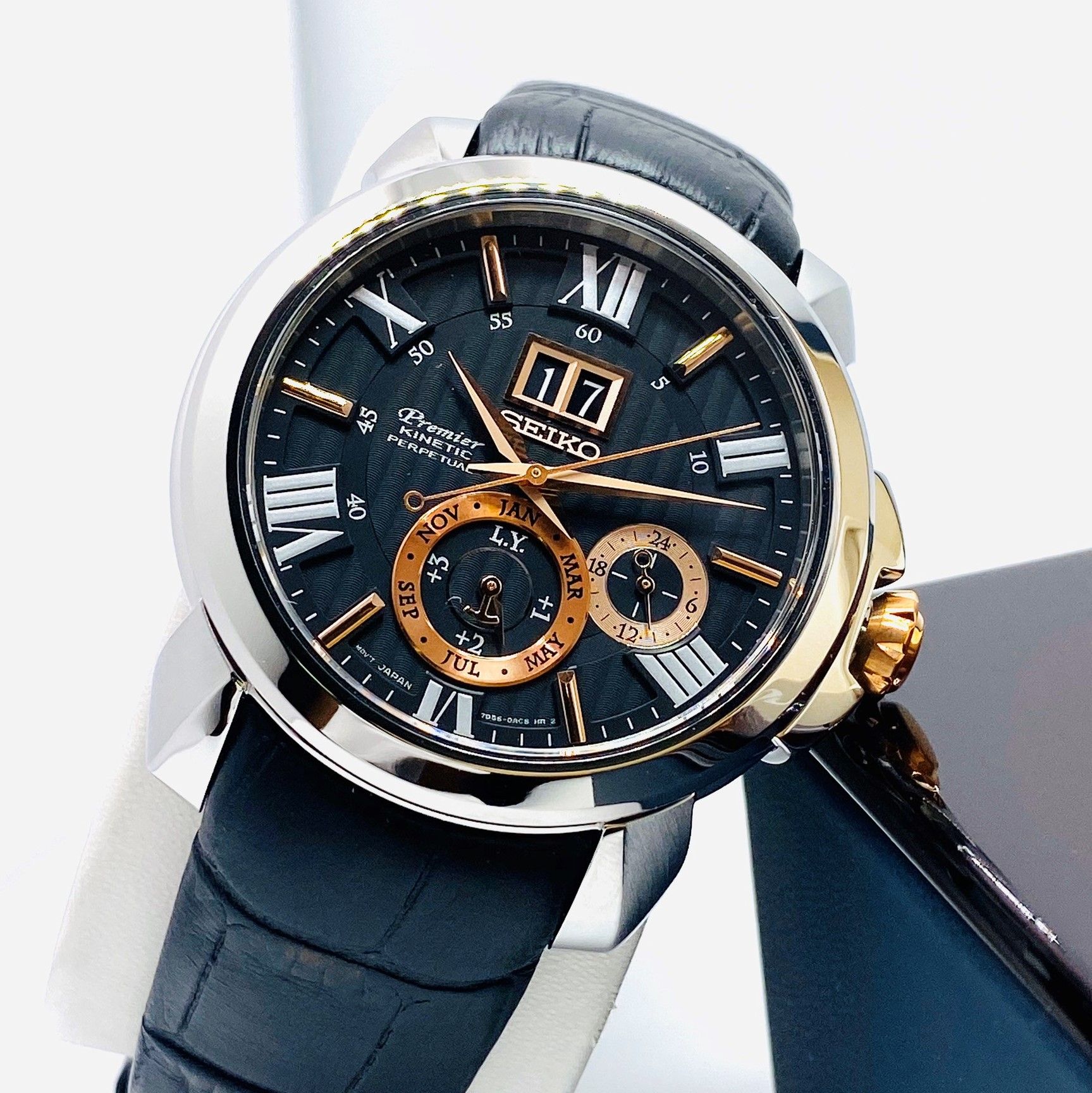 Seiko Premier Kinetic Perpetual Calendar SNP149 ( SNP149P2 ) - Đồng Hồ –  PhongWatch