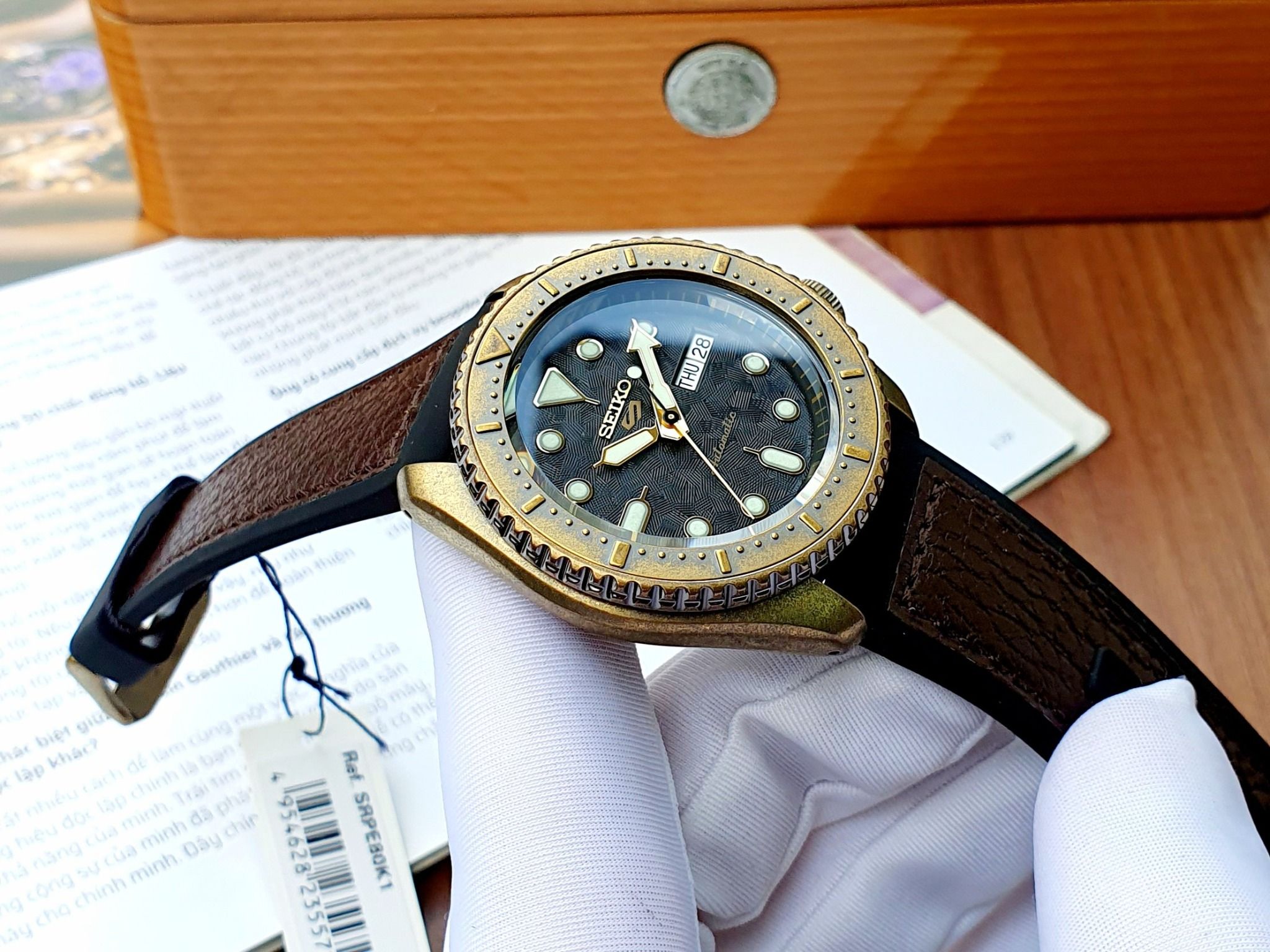 Seiko 5 Automatic Watch Vintage Blue Dial SNXS77K1 - Smile Watch