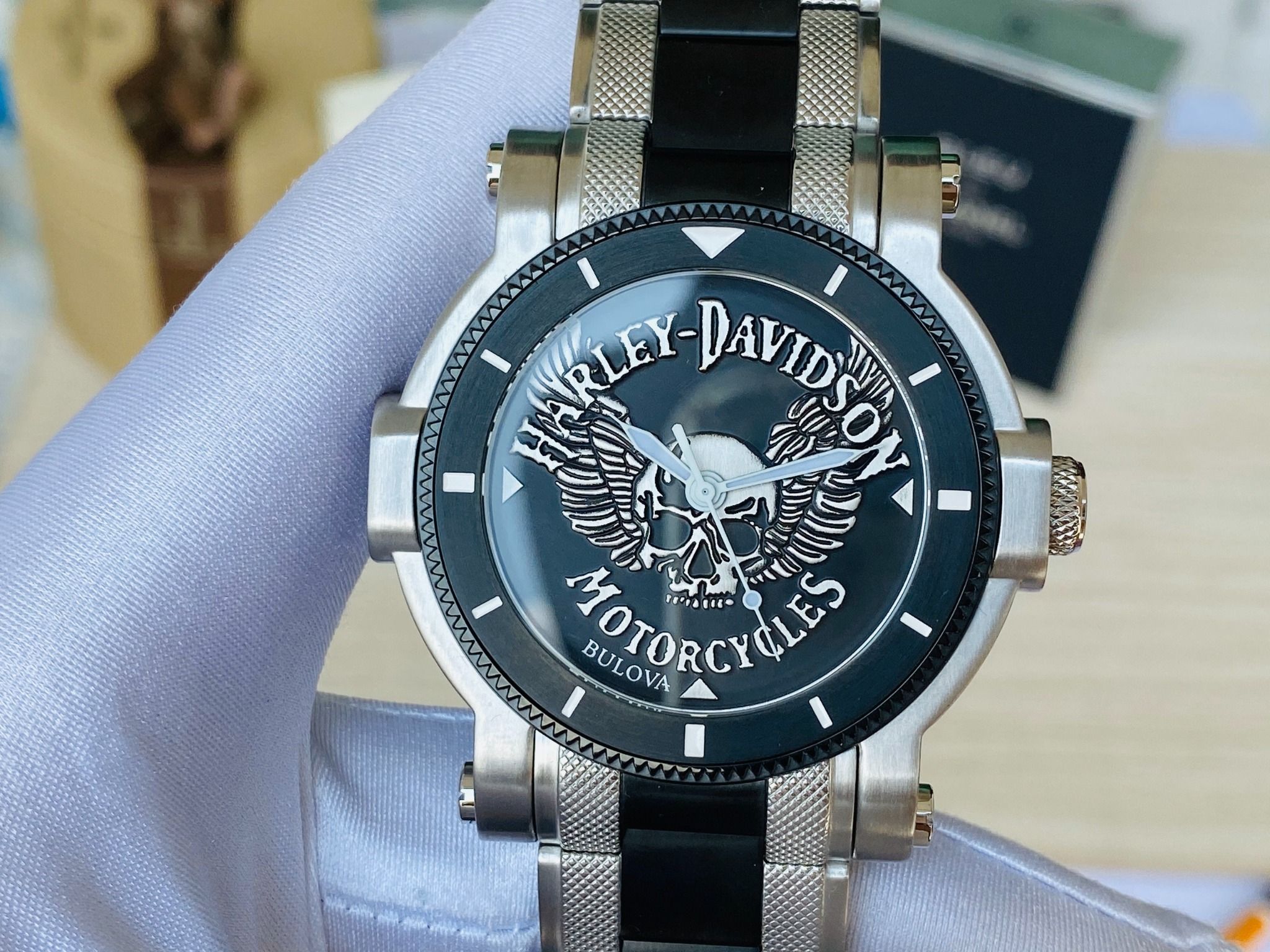 Bulova Quartz 78A109 Harley Davidson ng H Nam Chinh Hang Gia T PhongWatch