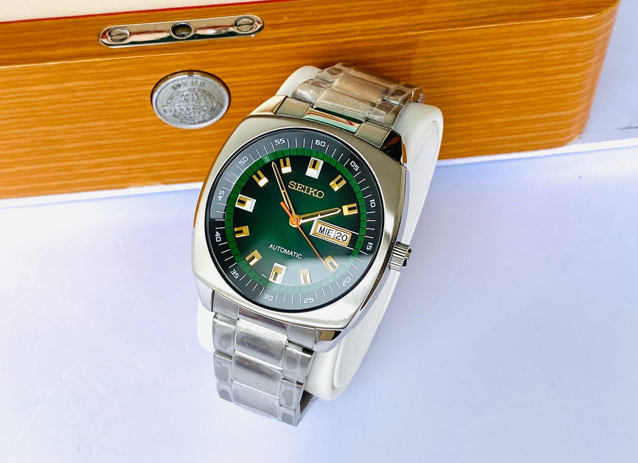 Seiko Recraft Automatic Green SNKM97 ( SNKM97K1 ) - Đồng Hồ Nam – PhongWatch