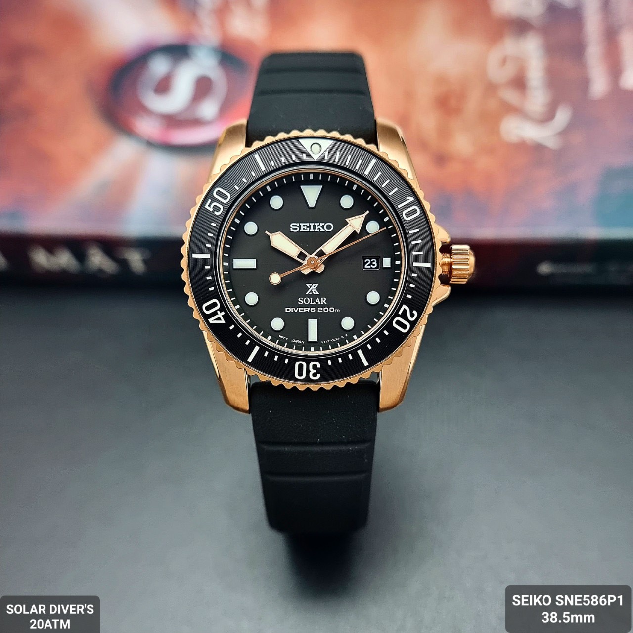 Seiko Solar SNE586P1 Diver's 200M – PhongWatch