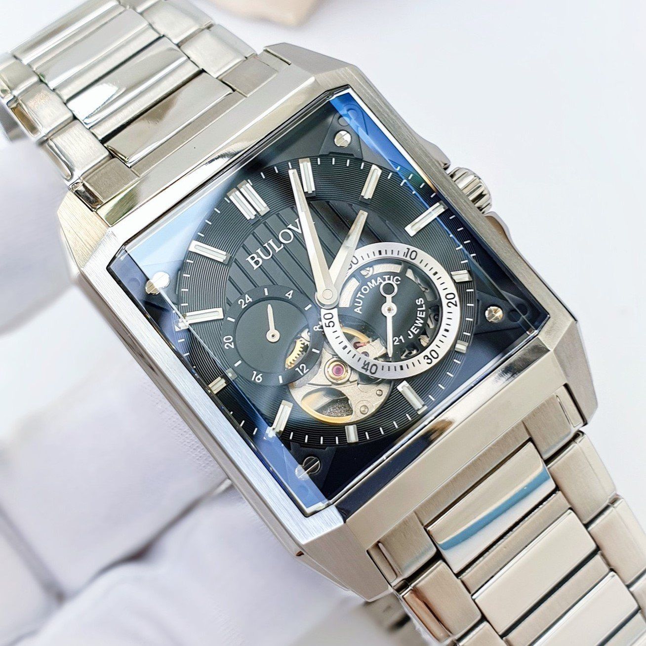 Bulova Open Heart 96A194 Automatic Black Dial PhongWatch