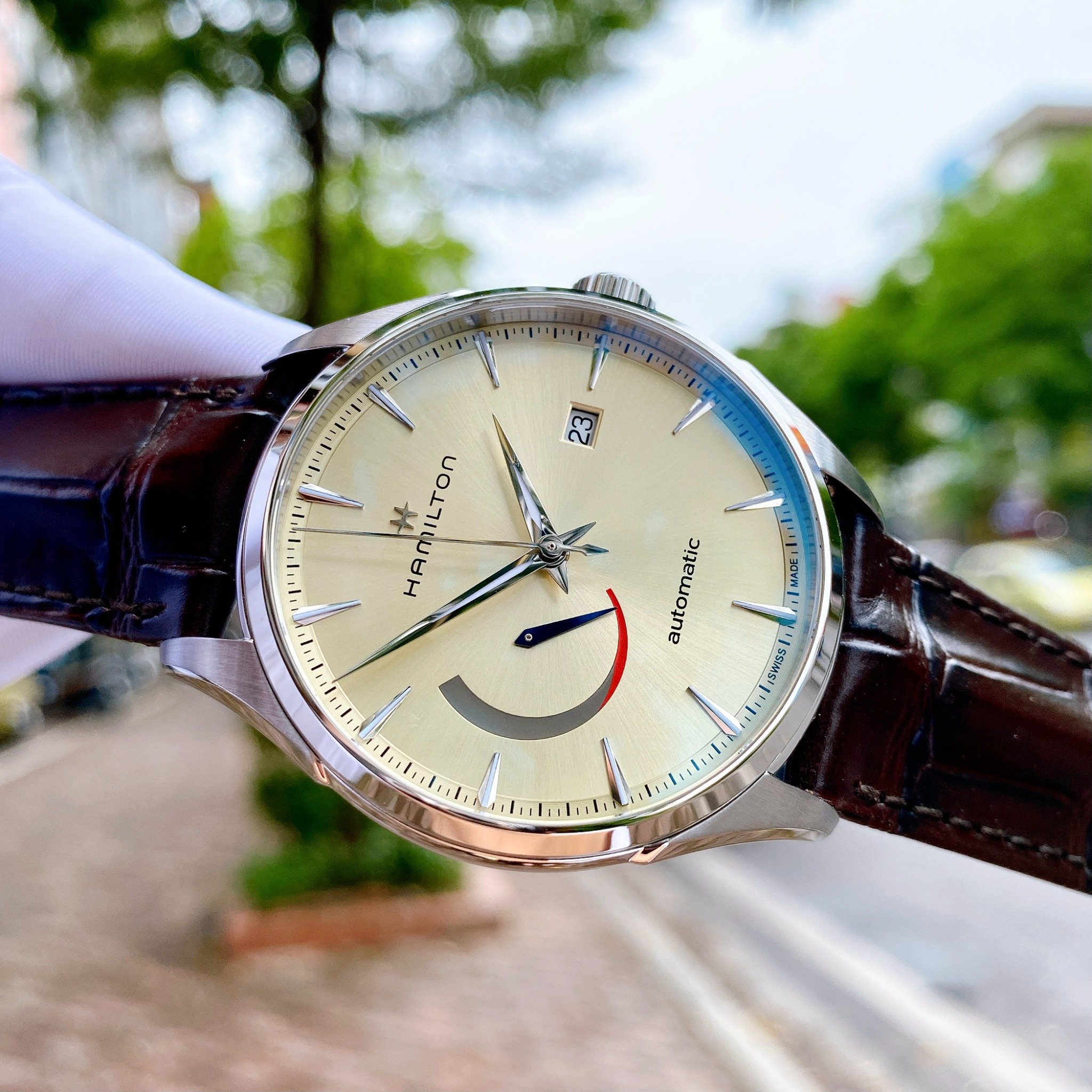 Hamilton Jazzmaster Power Reserve H32635521 ng H Nam Ch nh
