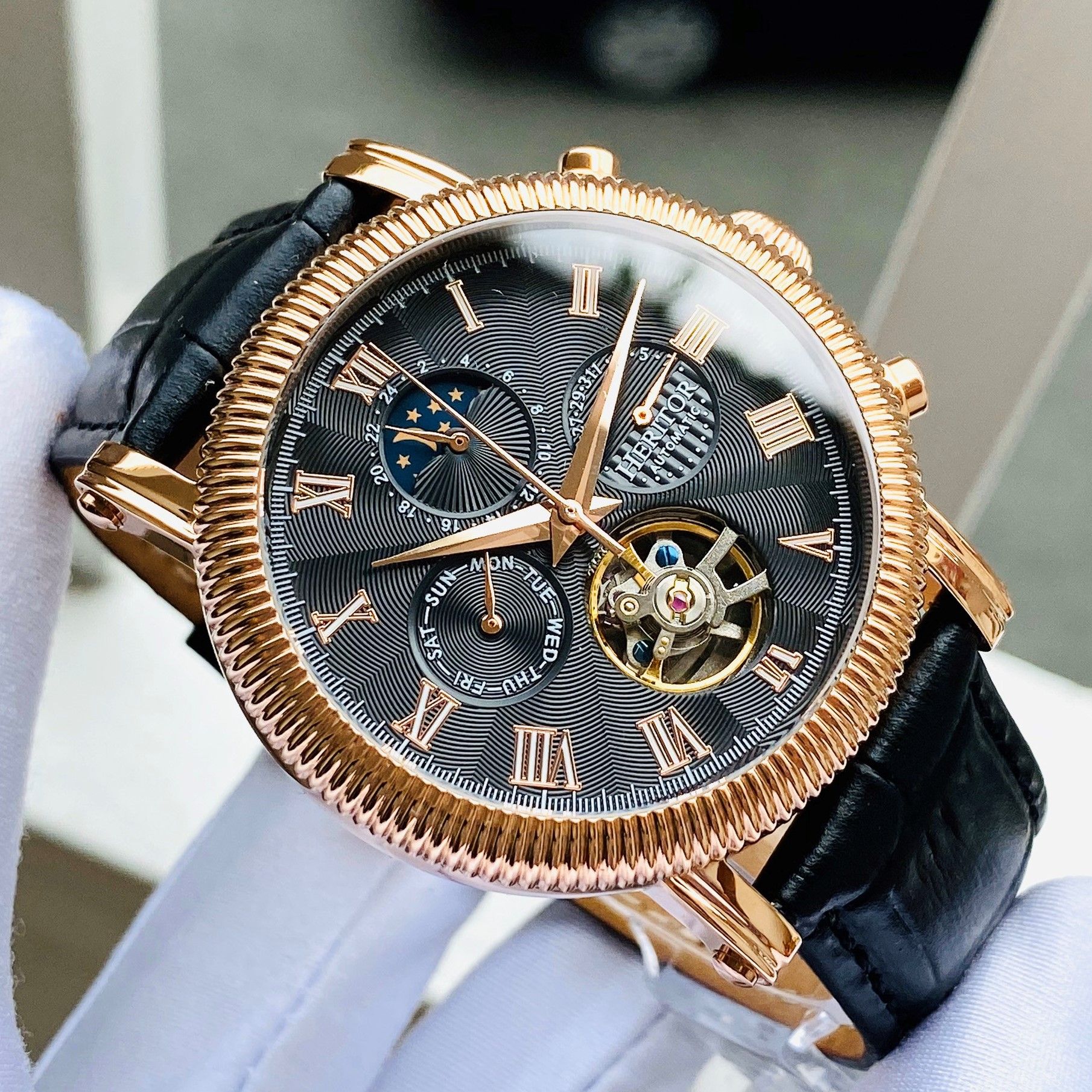Heritor automatic men's winston best sale watch