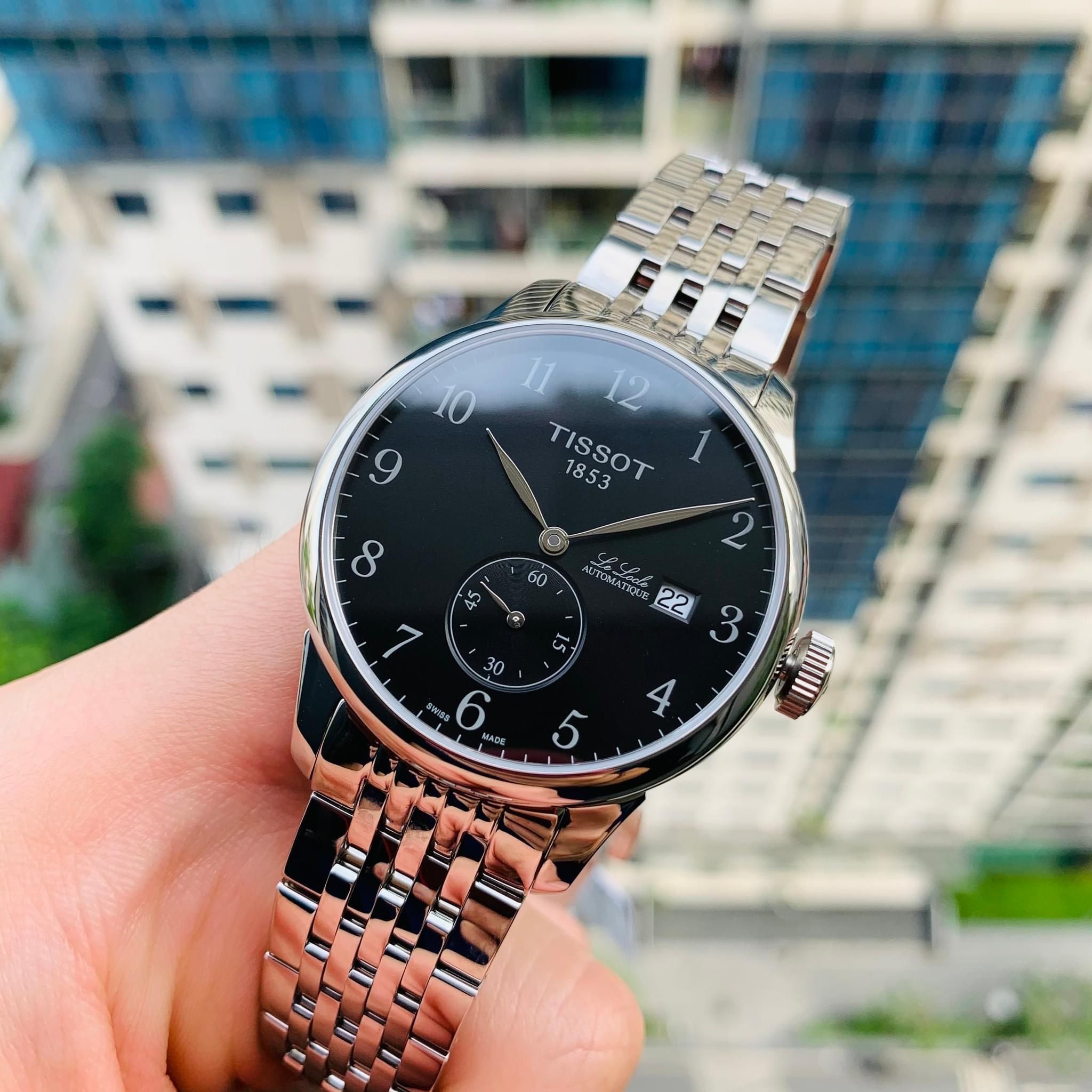 Montre Tissot Le Locle Automatique - Cadran Noir Petite Seconde - 39mm - Occasion Parfait État