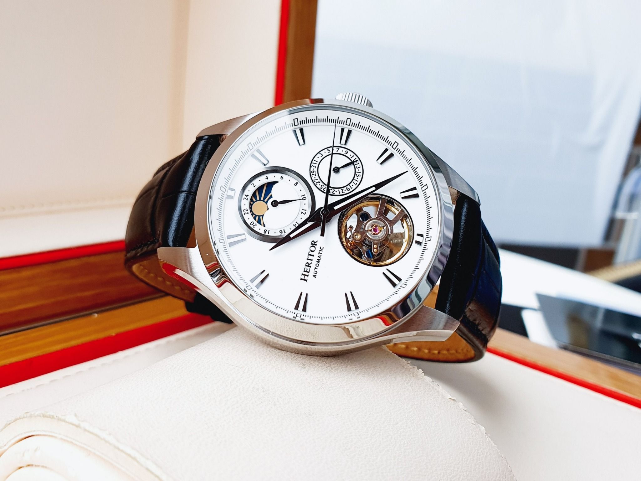 Heritor automatic sales men's sebastian watch