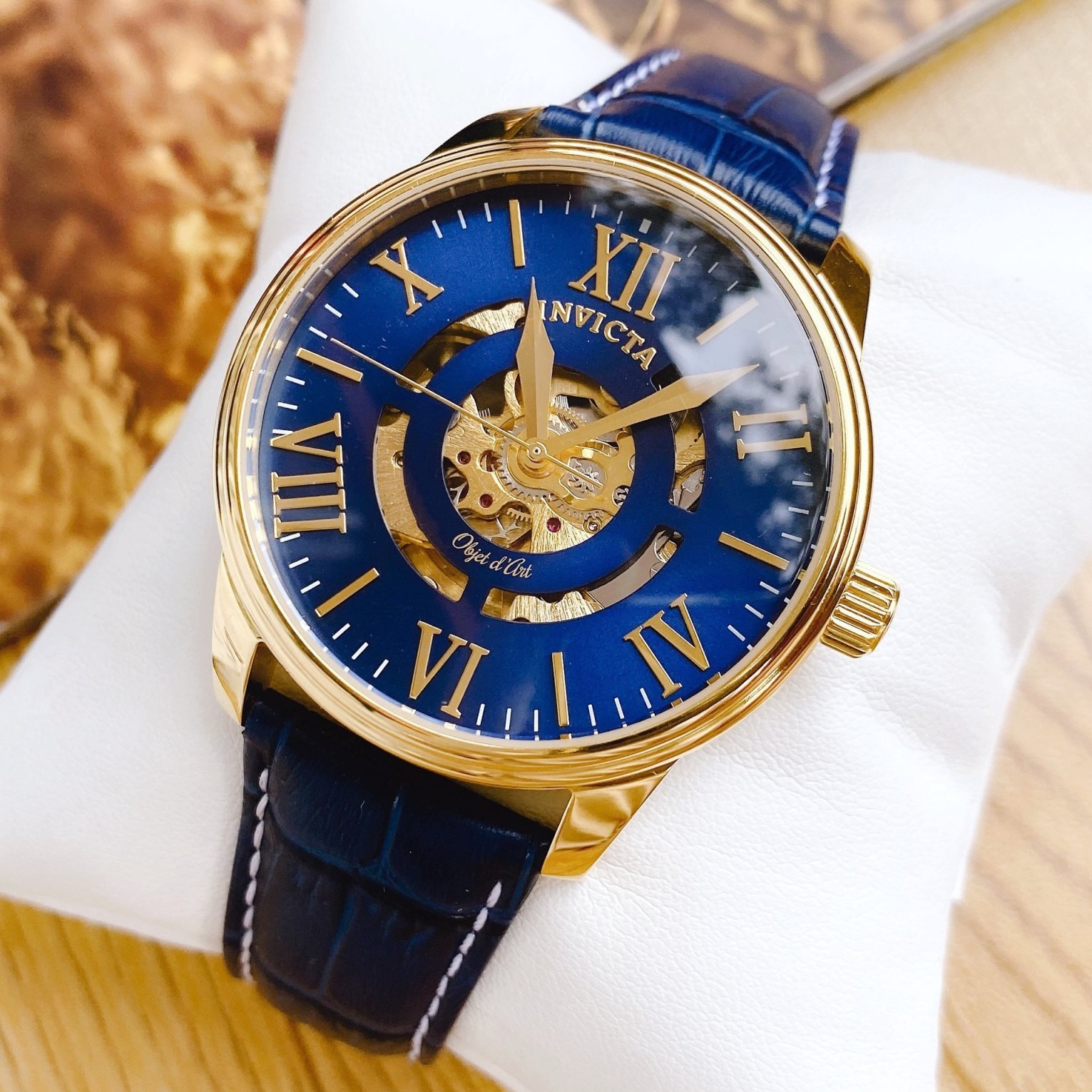 Invicta Men's Objet D Art Automatic Watch Semi-Skeleton Dial