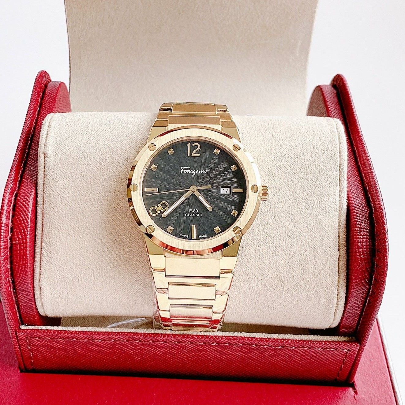 Salvatore Ferragamo F-80 Classic Bracelet Watch 38mm