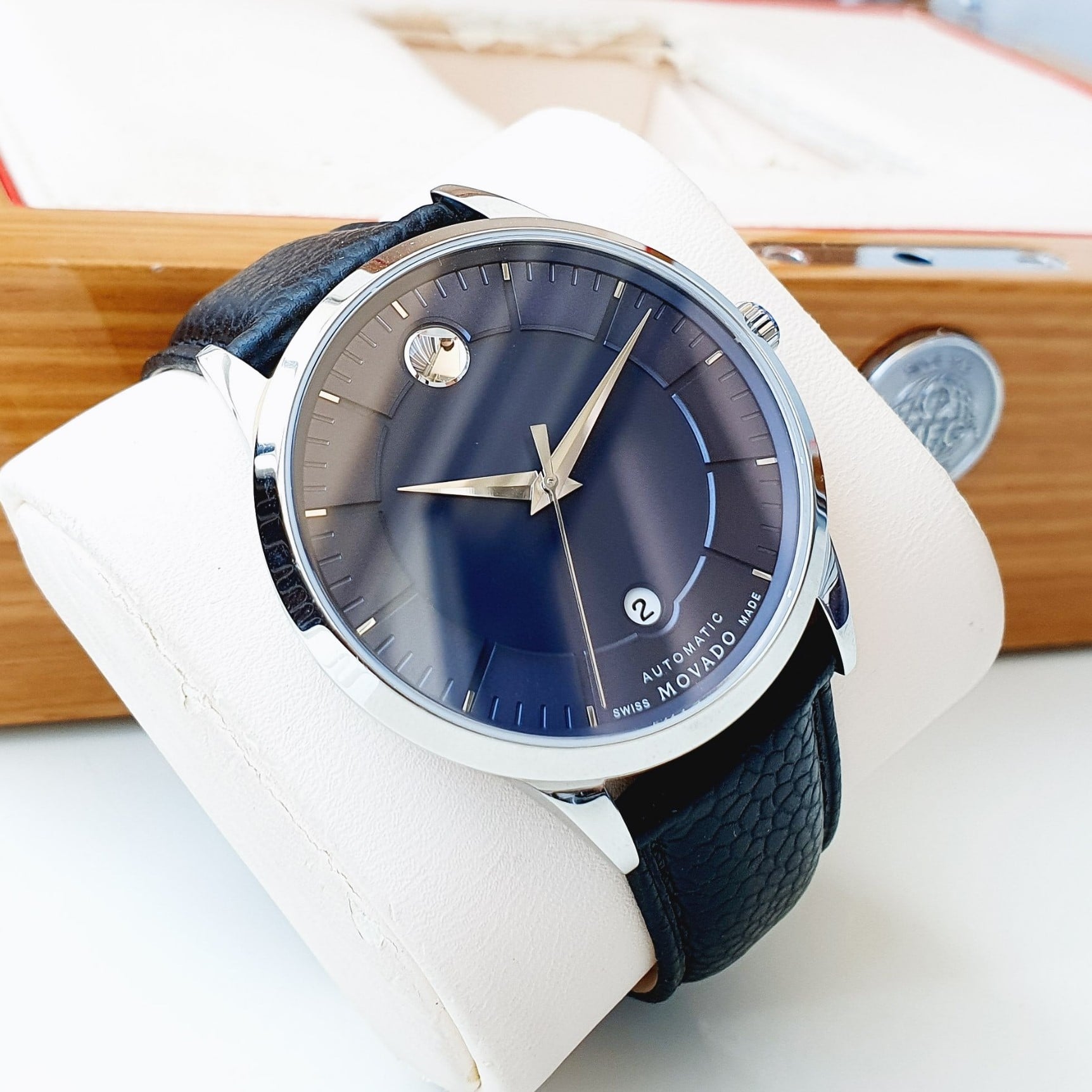 Blue Dial Movado 1881 Automatic Blue Movado 0606916 Movado 1881