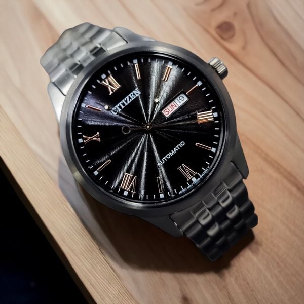 CITIZEN 自動巻き時計 NH7505-84E ブラック