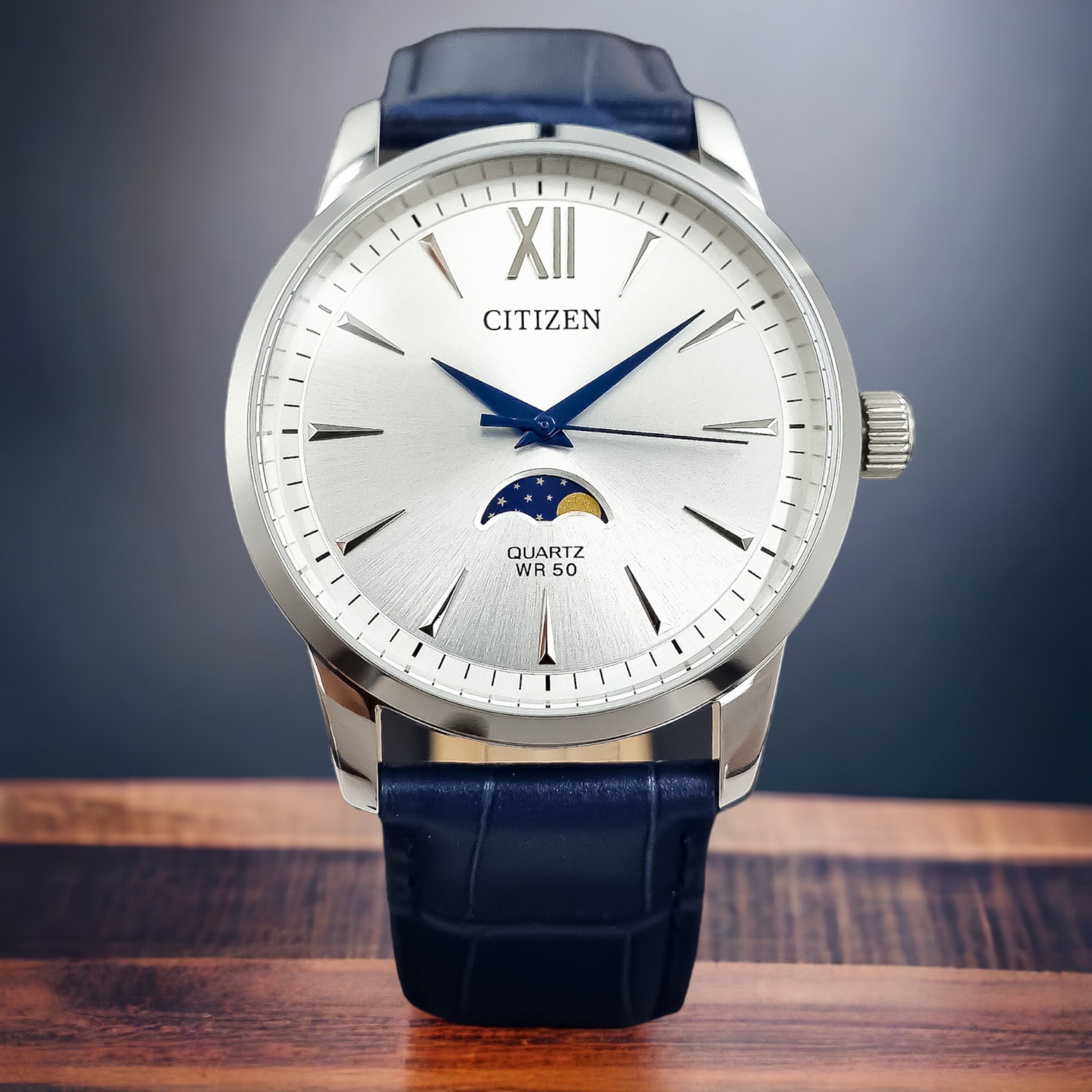 Citizen Quartz AK5000-03A Moonphase - Đồng Hồ Nam - Chính Hãng Giá 