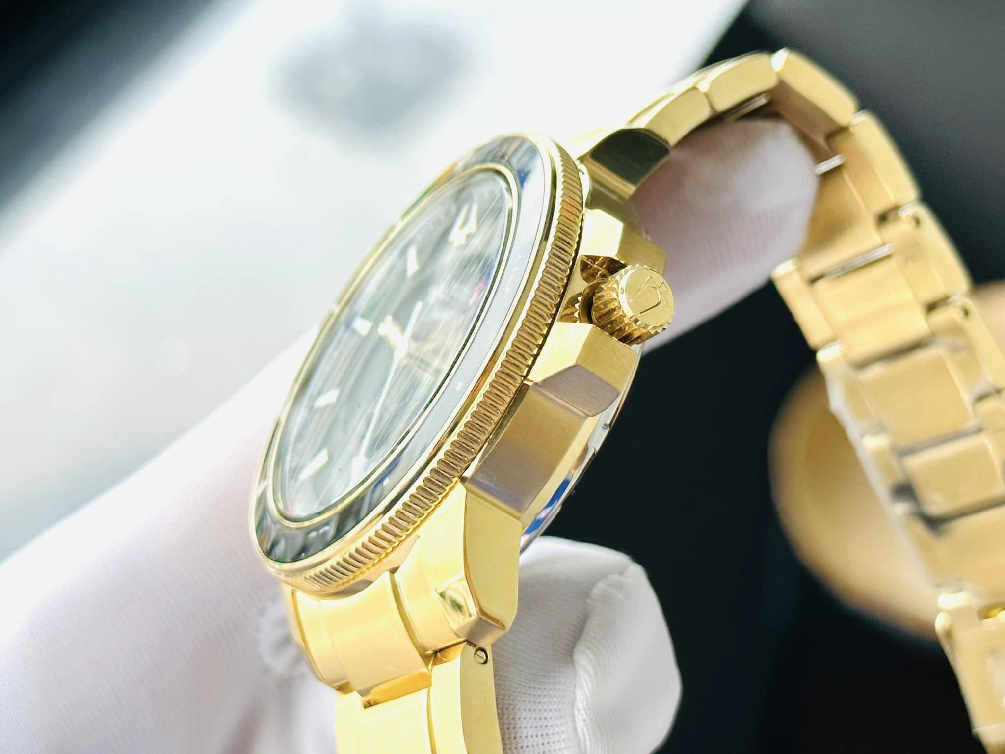 Bulova Automatic 97A174 Marine Star Goldtone Stainless Steel Bracelet ...