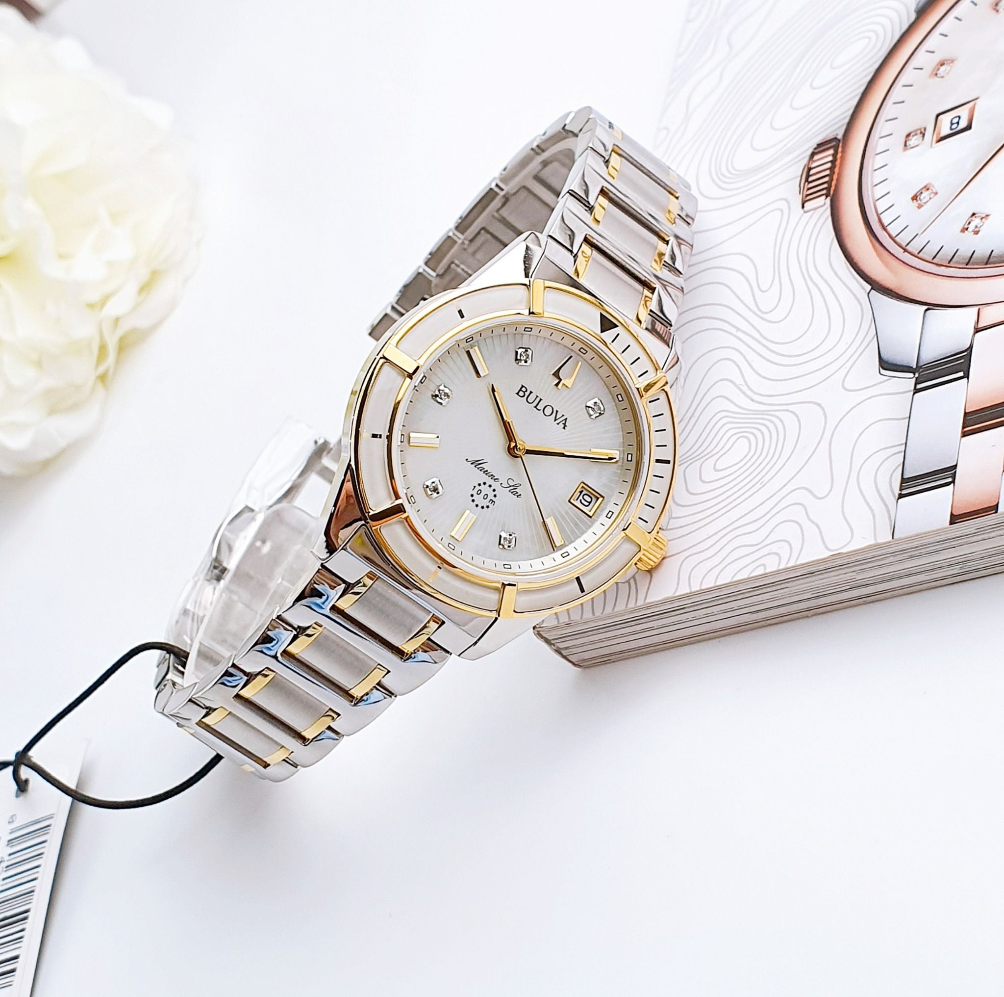 Bulova Quartz 98P215 Marine Star Diamond Accented - Đồng Hồ Nữ – PhongWatch