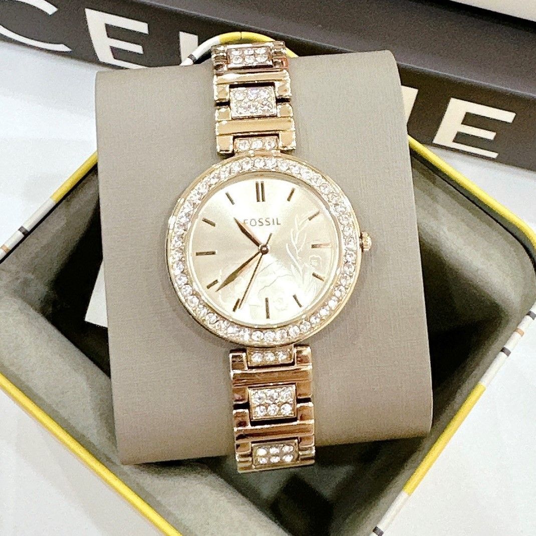 Fossil Quartz BQ3877 Karli Three Hand Two Tone Stainless Steel Watch PhongWatch
