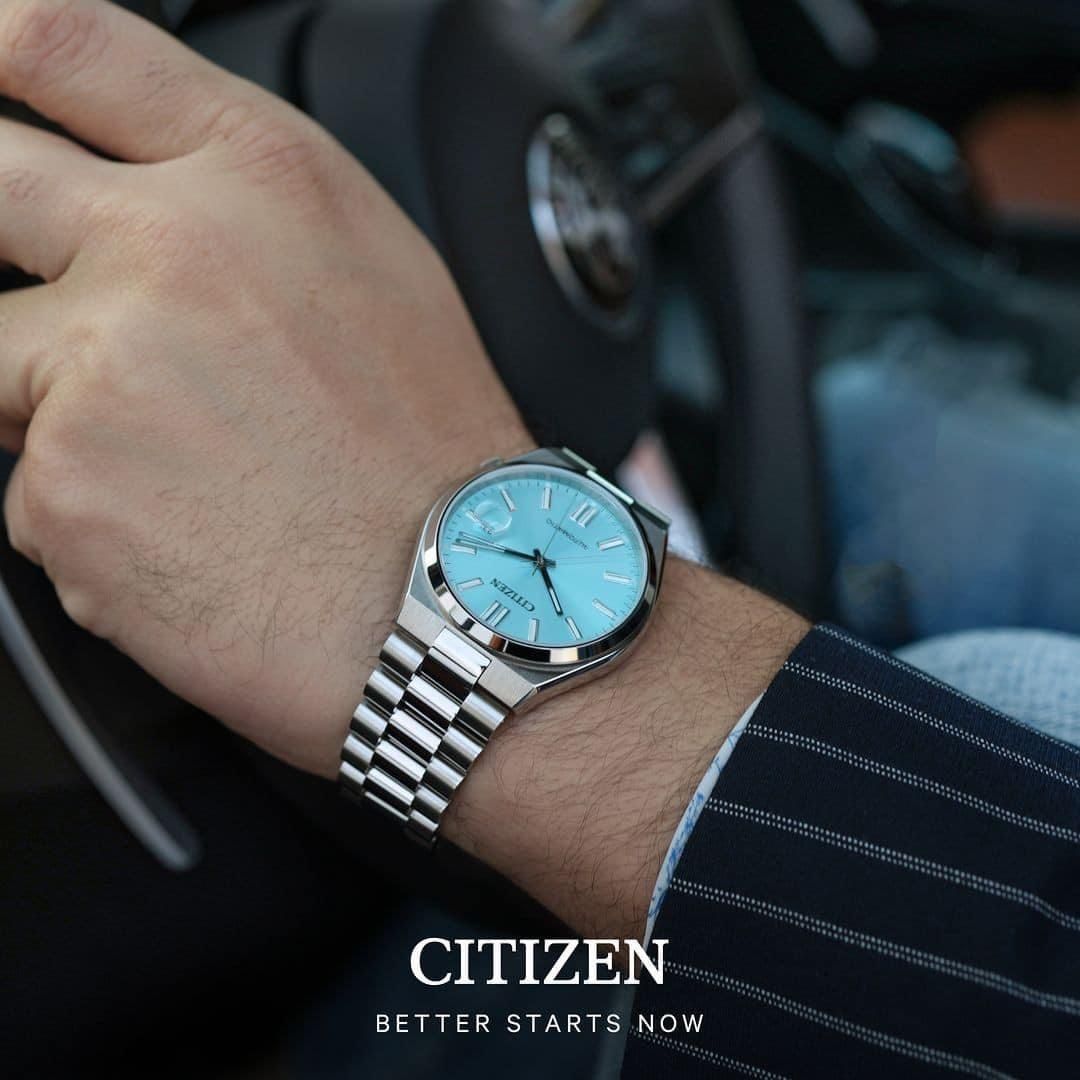 CITIZEN TSUYOSAシリーズ NJ0151-88Mアイスブルー文字盤 Amazon
