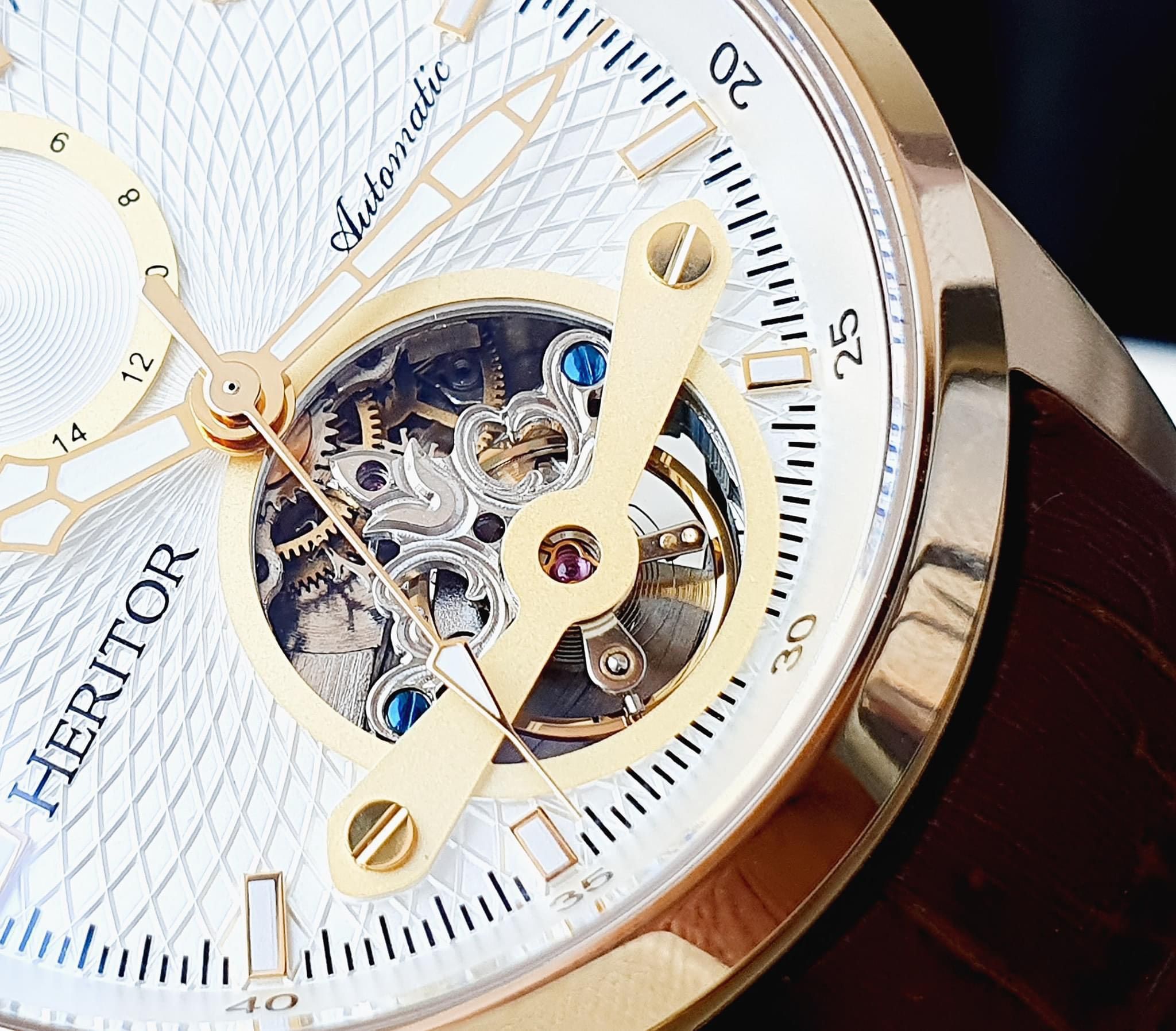 Heritor Automatic Gregory Semi Skeleton HERHR8103 ng H Nam PhongWatch