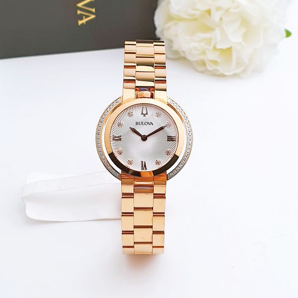 Bulova Rubaiyat Diamond Silver Dial Ladies Watch 98R248 ( NỮ ) – PhongWatch