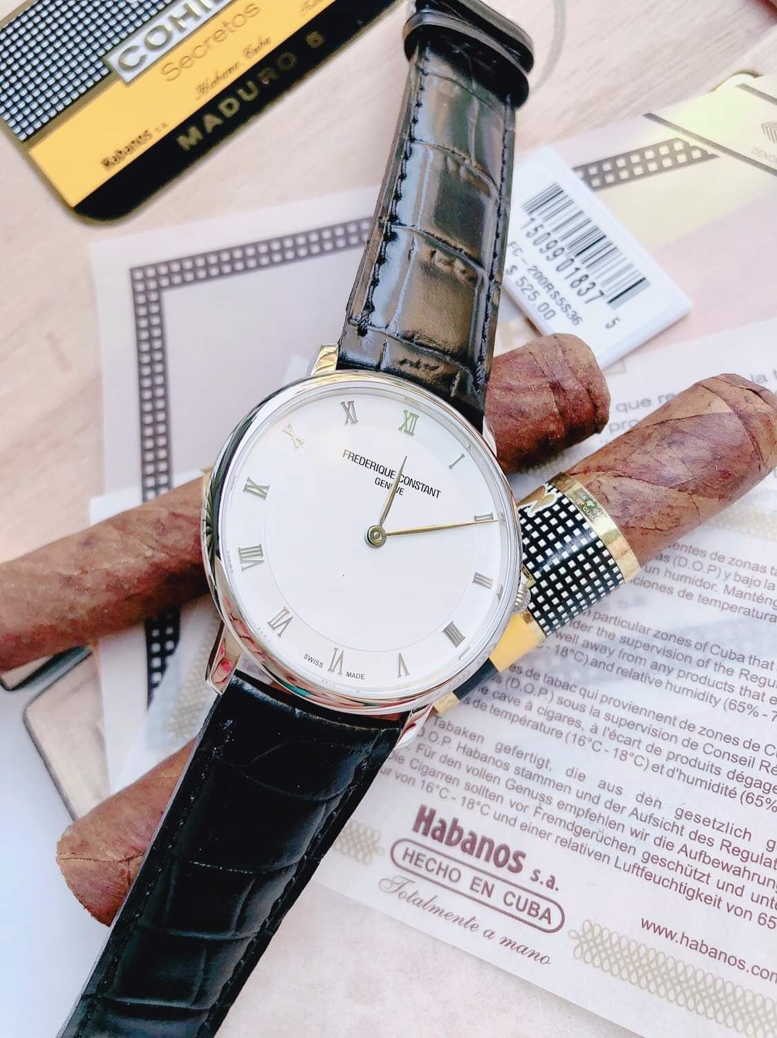 FREDERIQUE CONSTANT スリムライン FC-200RS5S36 Amazon | Frederique Constant Men's Slimline 38.4mm Black