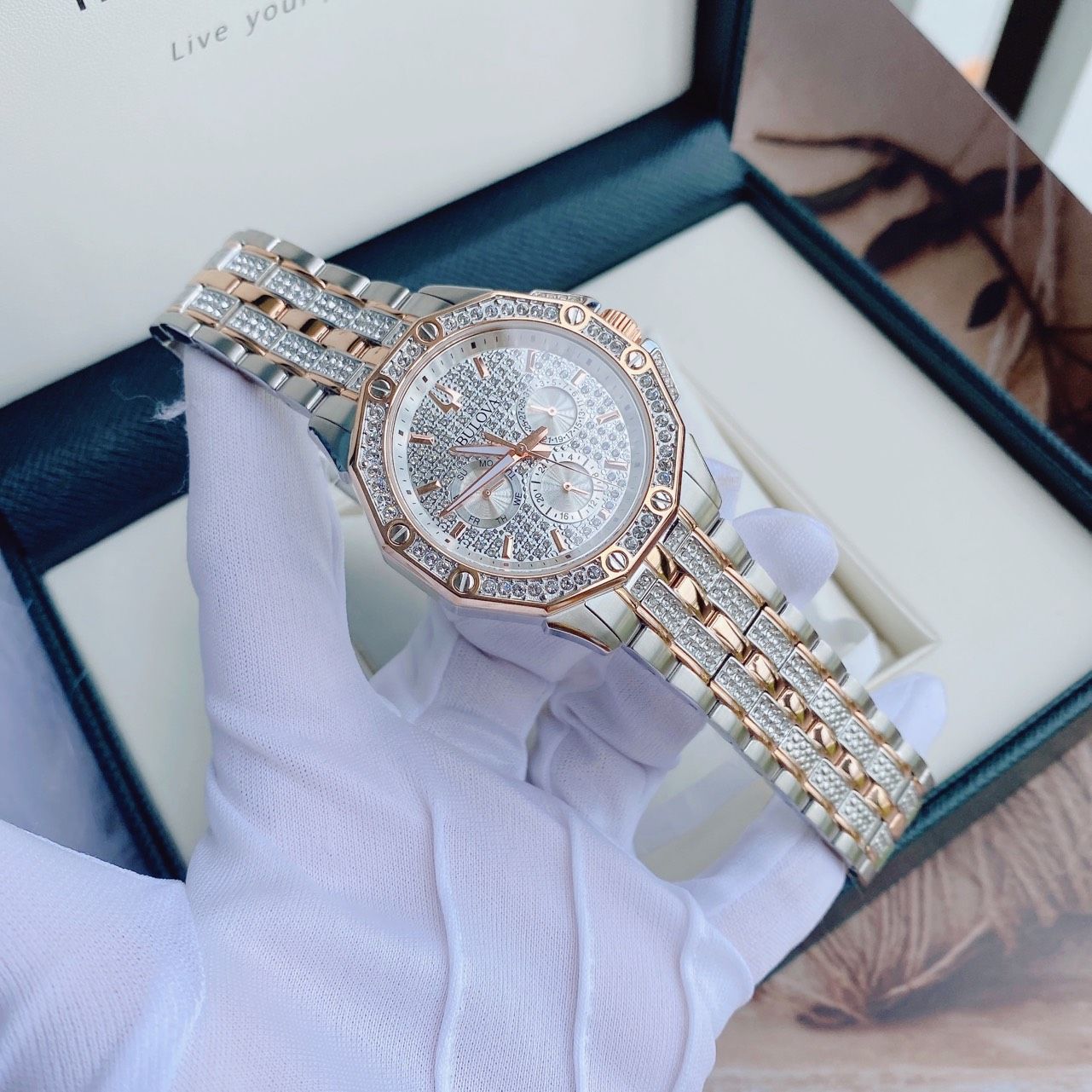 Bulova Crystal 98C133 ng H Nam Chinh Hang Gia T t PhongWatch