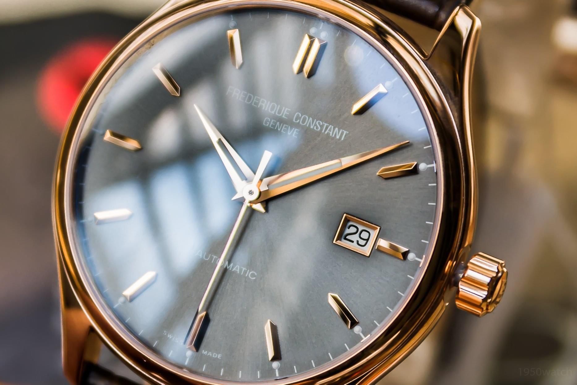 Bracelet Connecté E-Strap Frederique Constant – Cuir Noir 22 Mm