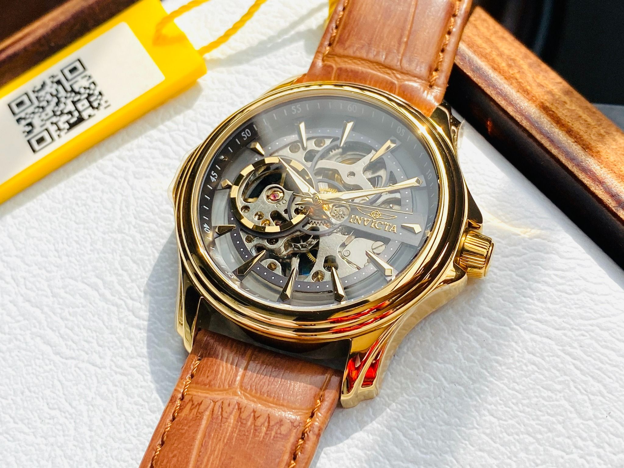 Invicta Quartz IN37949 Grey Dial ManualWind Đồng Hồ Nam PhongWatch