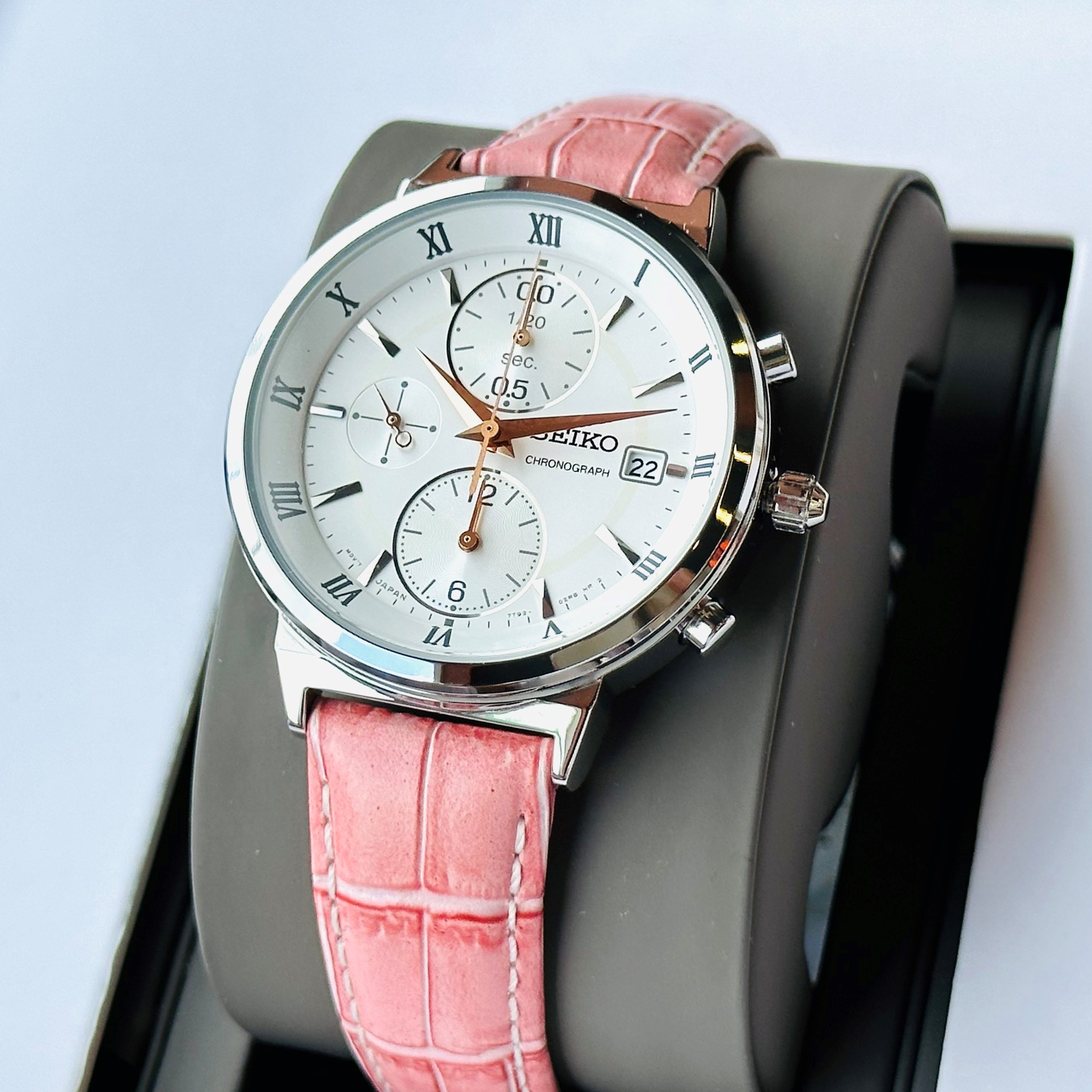 Seiko Quartz SNDV35P1 Chronograph ng H N Ch nh H ng Gi