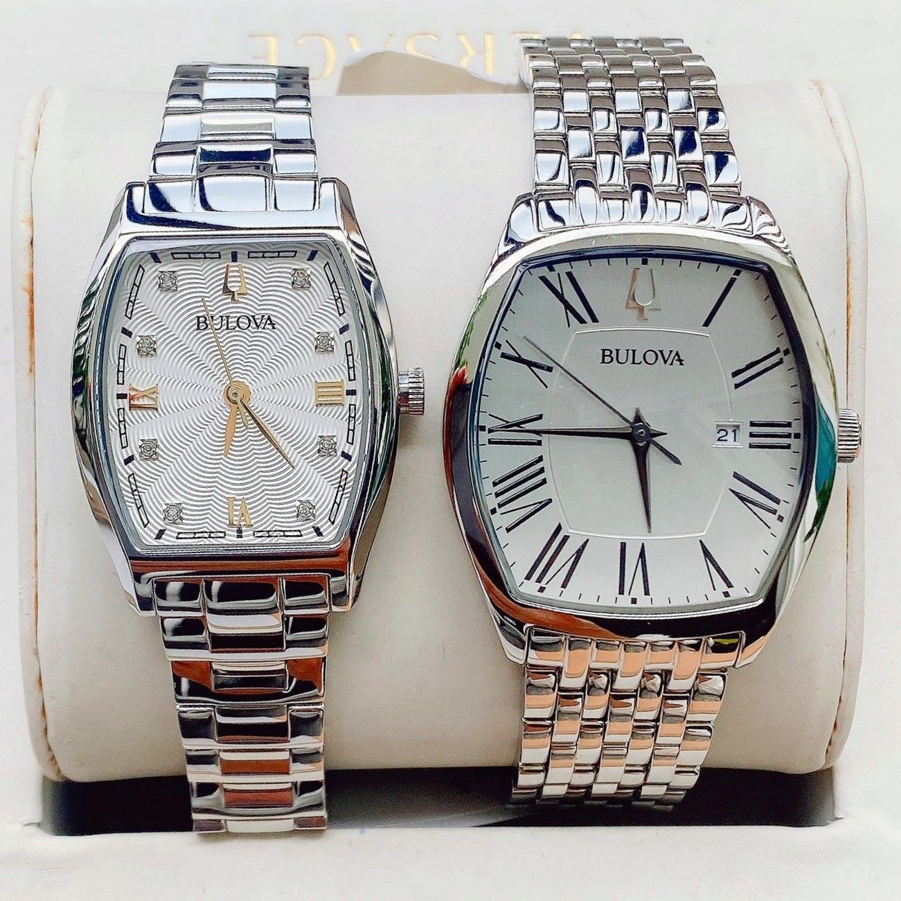 Bulova Quartz 96P232 N 96M145 Nam ng H C p