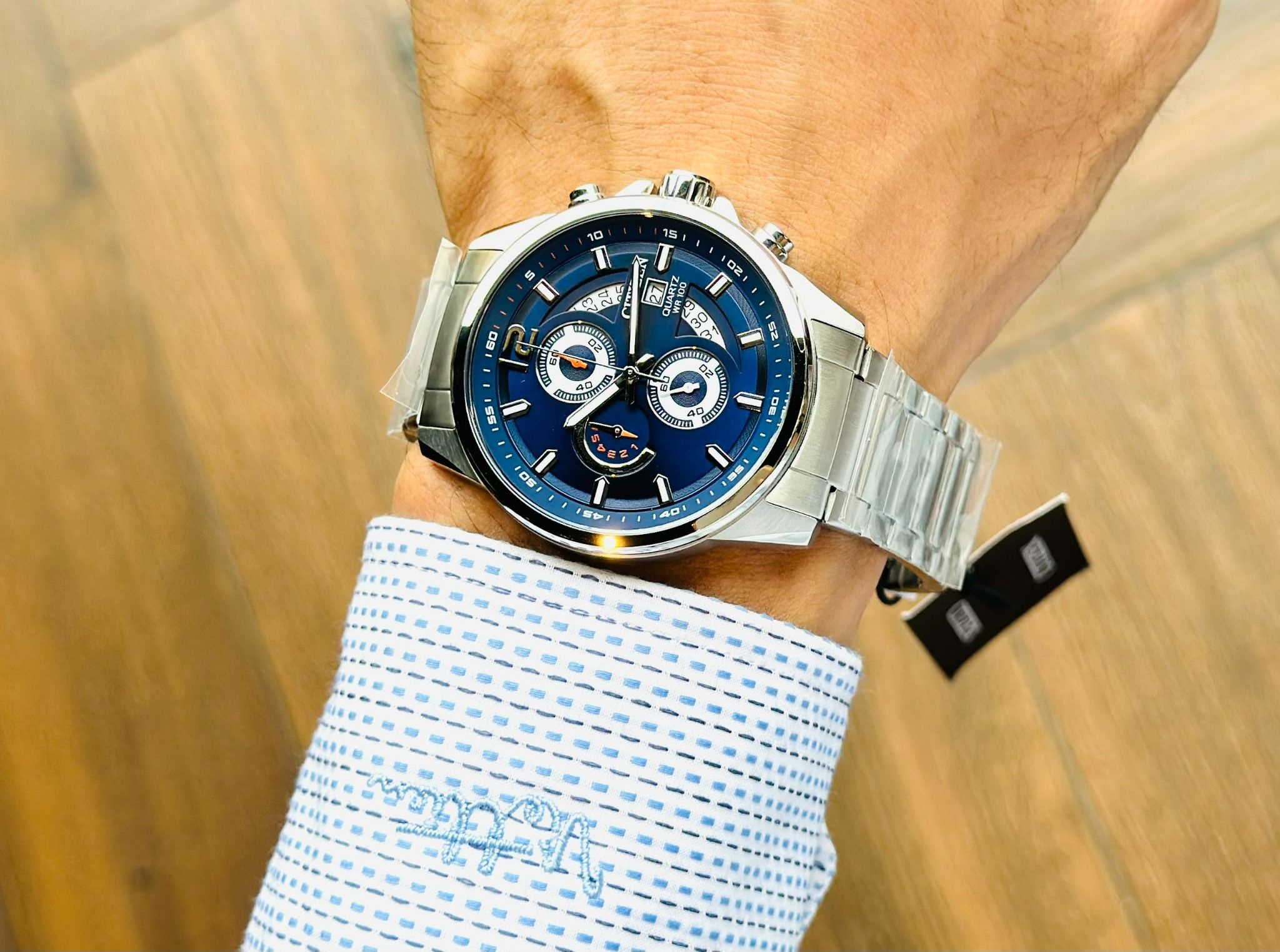 Citizen Quartz AN3690-56L Chronograph Blue Dial - Đồng Hồ Nam – PhongWatch