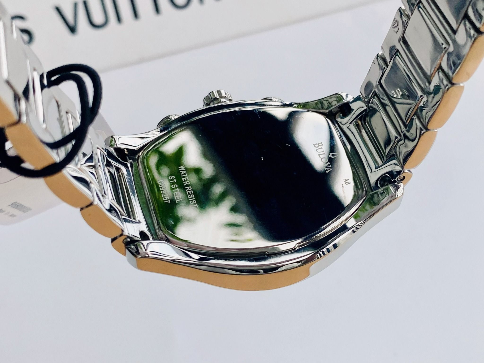 Bulova Quartz 96B000 Diamonds Chronograph Alarm Đồng Hồ Nam PhongWatch