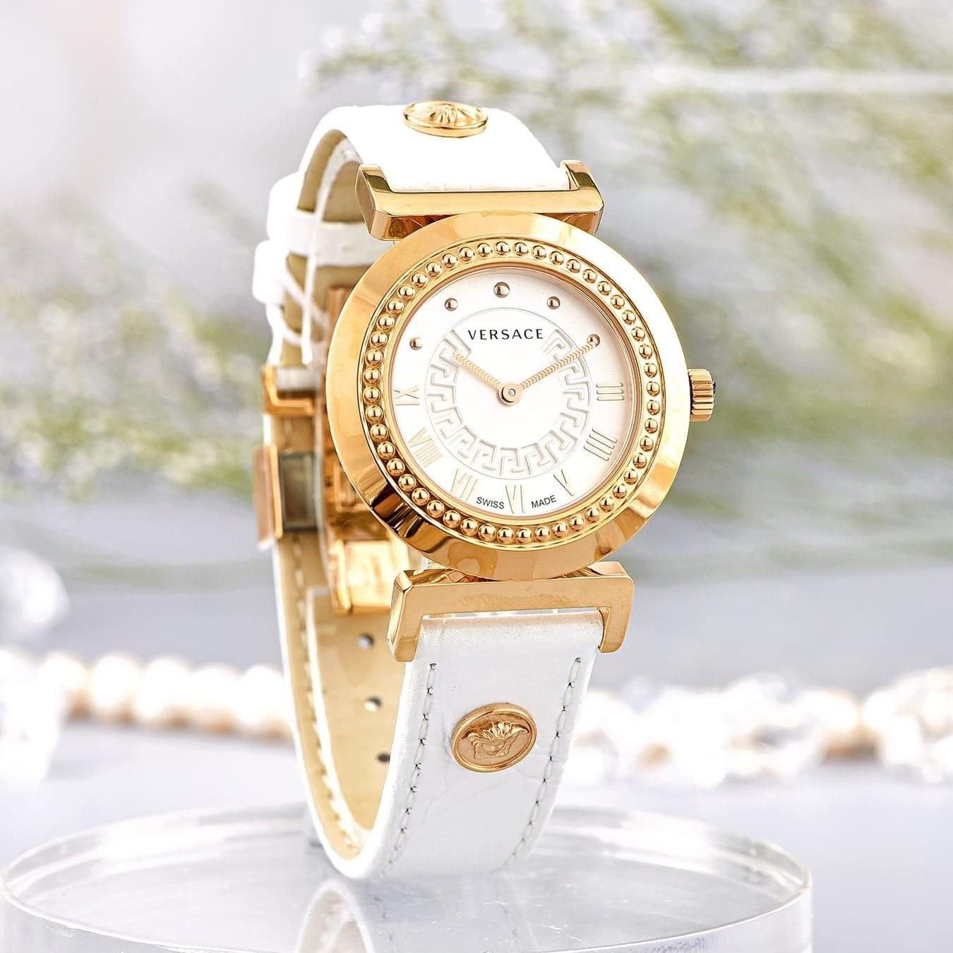 VERSACE ヴェルサーチ ヴァニティ バニティ 腕時計 ホワイト シルバー