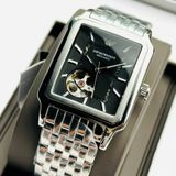 Emporio Armani Automatic AR6005 Sportivo Chronograph Gunmetal Dial Brown Leather Strap - Đồng Hồ Nam