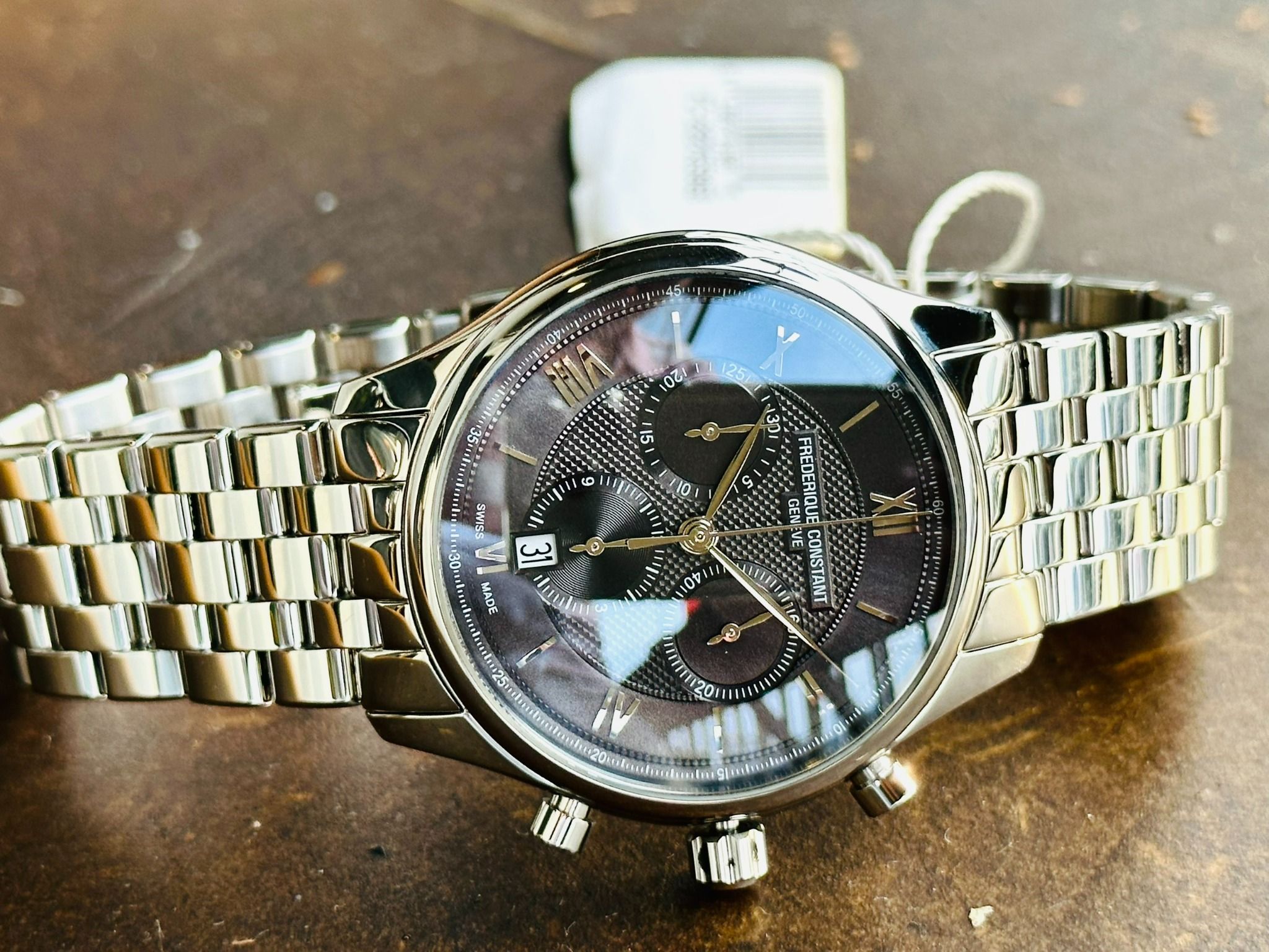 Frederique Constant Quartz FC-292MG5B6B Chronograph Silver Frederique Constant Quartz FC-292MG5B6B Chronograph Silver
