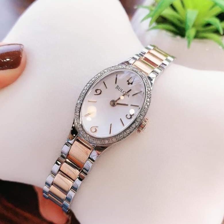 Bulova Quartz 98R190 Diamond Gallery Collection ng H N PhongWatch