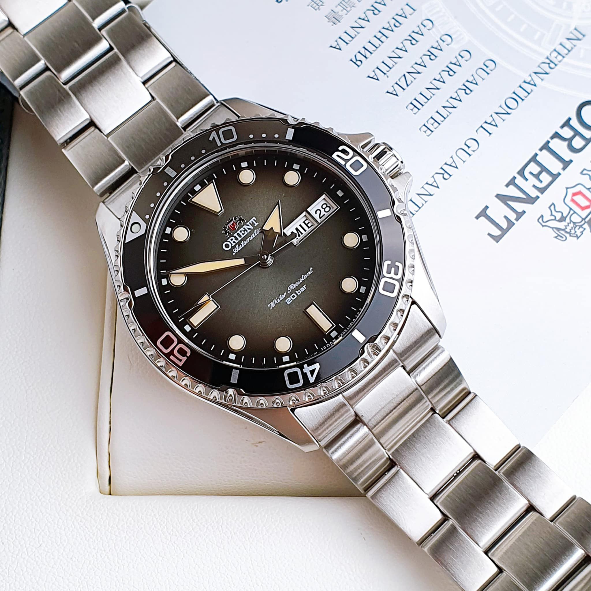 美品✨ORIENT Mako グレー RN-AA0810N KAMASU2 ORIENT Mako グレー RN-AA0810N KAMASU2 オリエントORIENT Mako RN