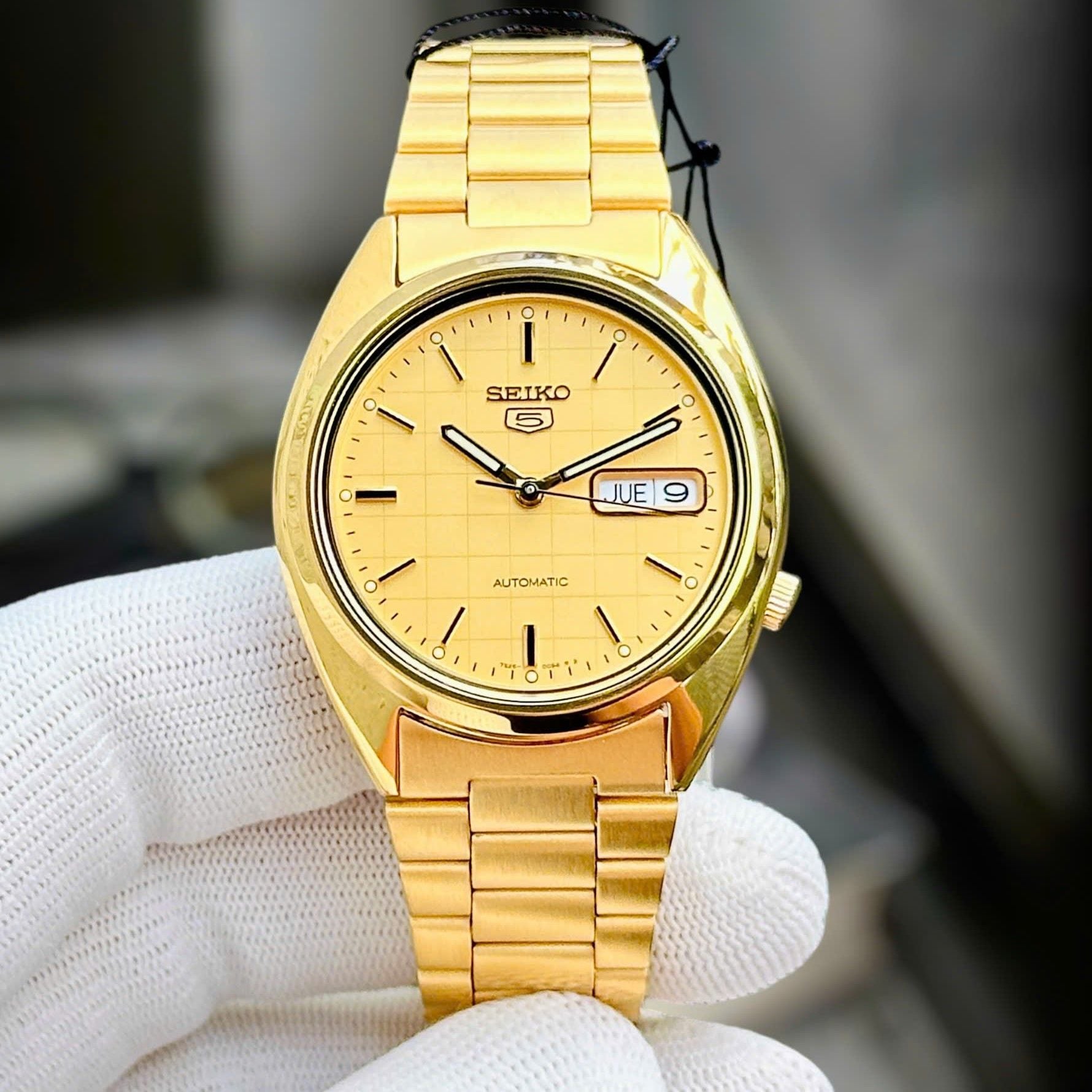 Seiko 5 Automatic SNXL72 SNXL72K1 Champagne Dial - Đồng Hồ Nam