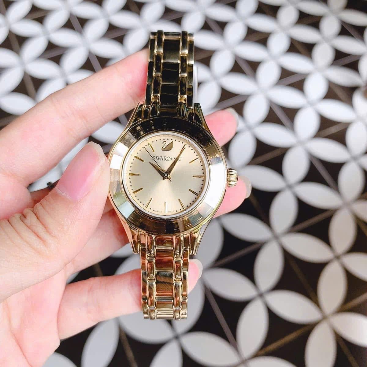 Swarovski Alegria MB PGO/GOS Gold Tone Stainless Steel Women\'s Watch 5188840 NEW Swarovski Yellow Gold Watches for Women | Mercari main image 3