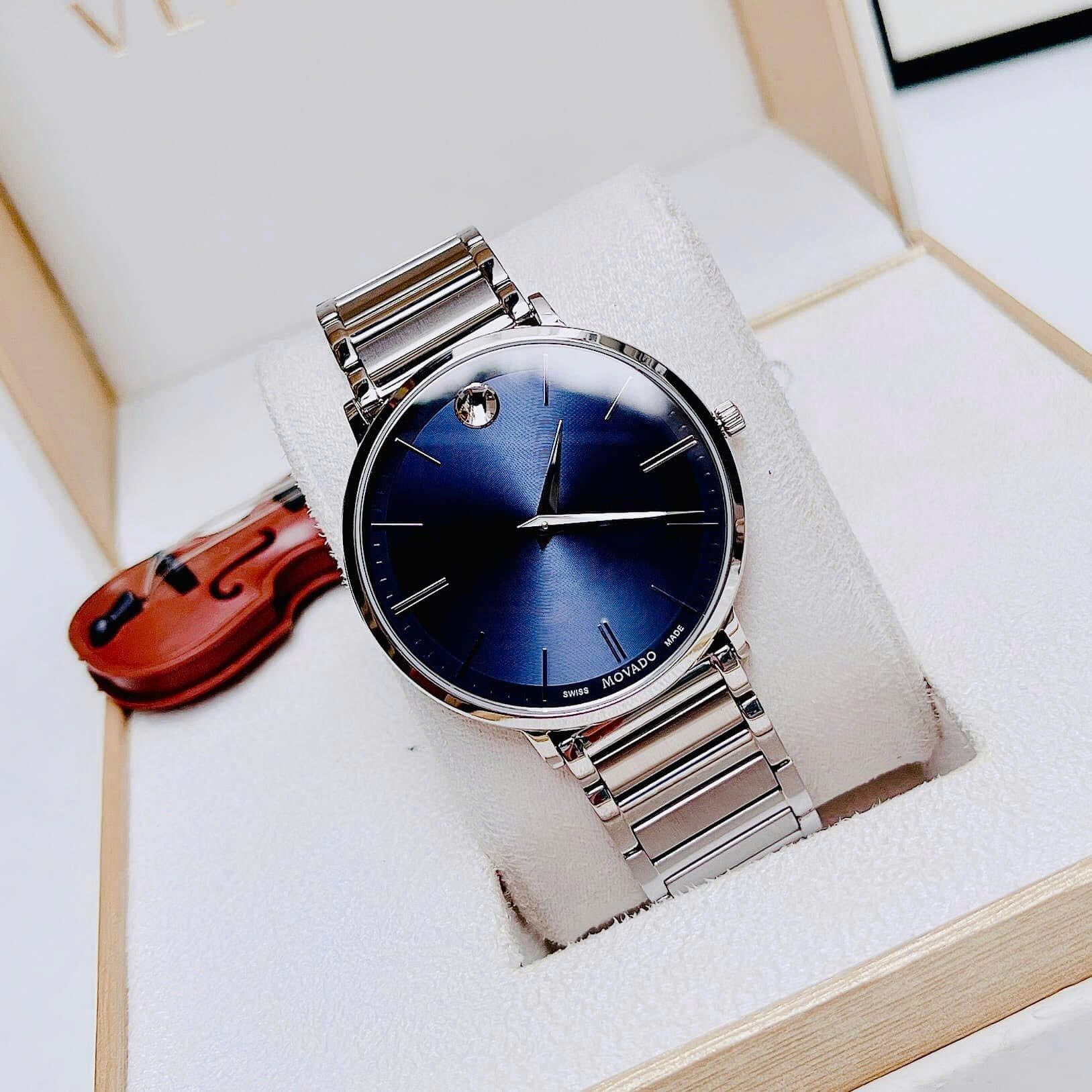 Movado Ultra Slim Quartz 0607168 Watch Đồng Hồ Nam