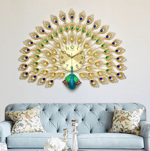 ĐỒNG HỒ TREO TƯỜNG DECOR KIỂU CÔNG XOÈ LỚN  - DH1929/D12