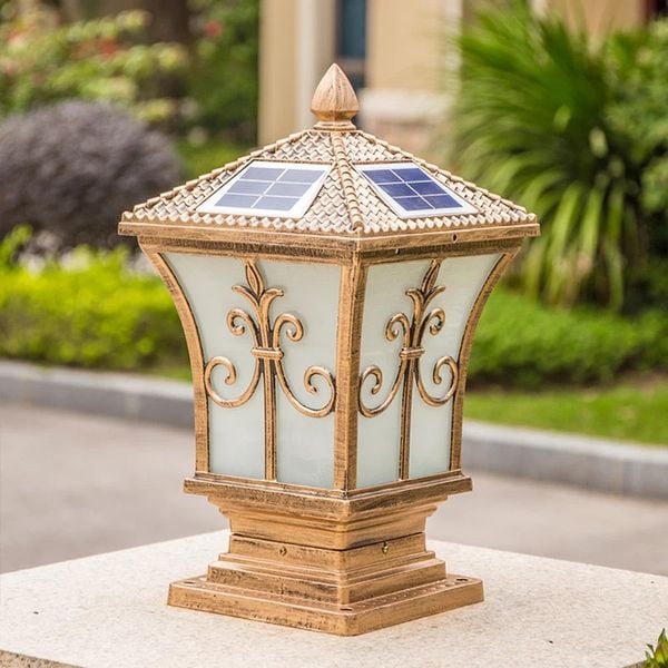Đèn trụ cổng - hàng rào, hành lang năng lượng mặt trời DTC-08