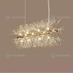 Đèn gắn trần phòng khách-bàn ăn, thanh ngang, kiểu hoa Bồ Công Anh TDC-1254