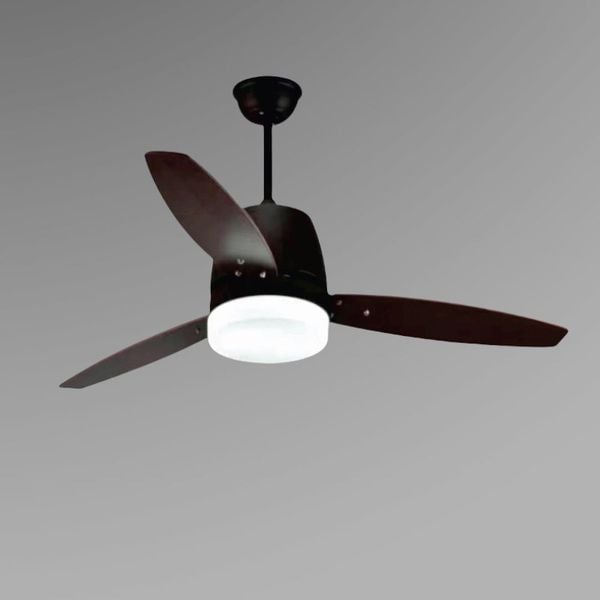 Quạt trần đèn, 3 cánh gỗ, thiết kế hiện đại QT-168